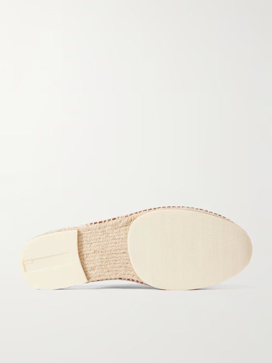 Loro Piana o1srvl11e0225 Seaside Walk Leather Backless Espadrilles Size US 9 / EU 42 - 3 Thumbnail