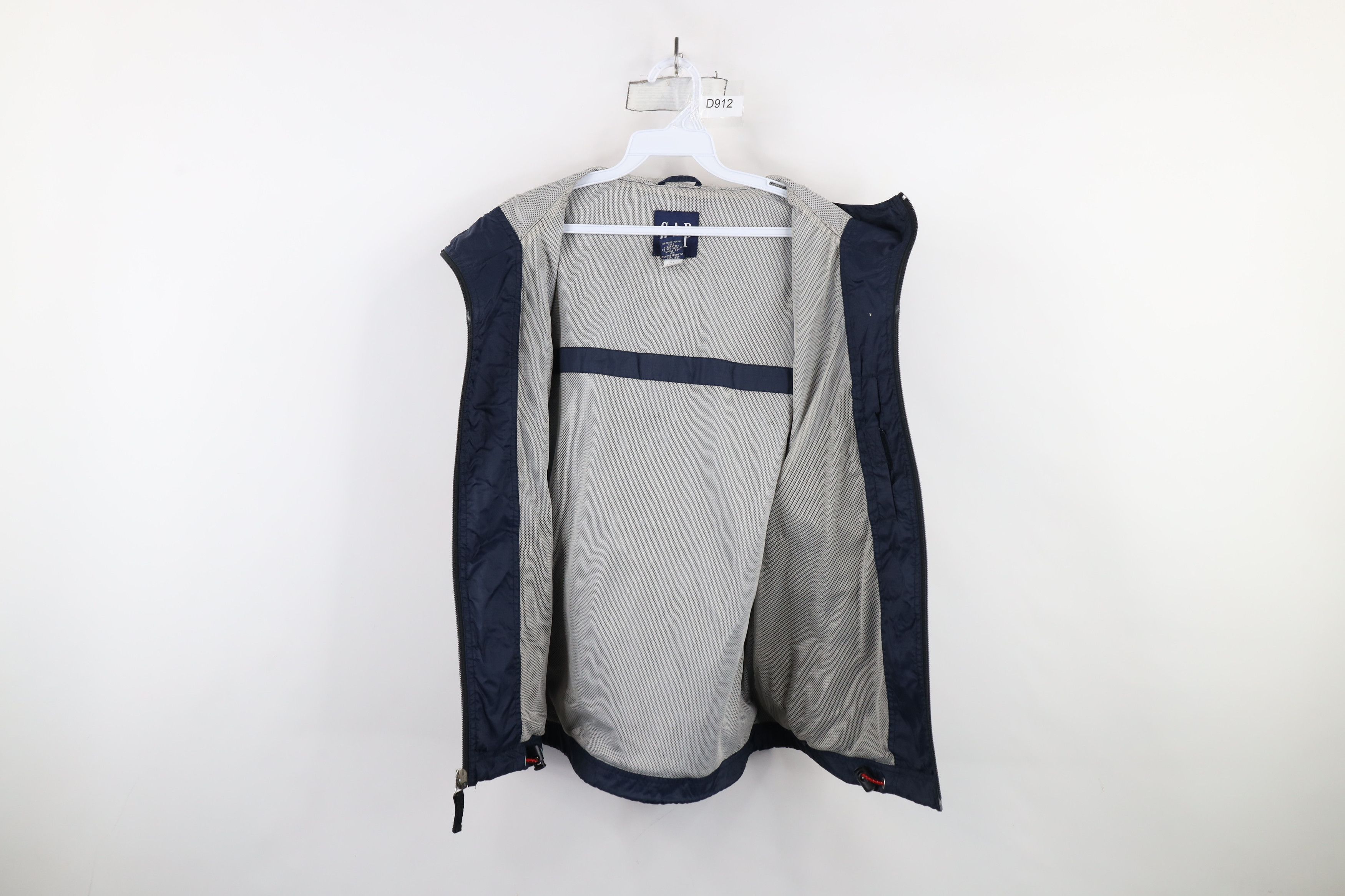Gap × Vintage Vintage Y2K 2000 Gap Sleeveless Hooded Windbreaker Jacket Size US XS / EU 42 / 0 - 7 Thumbnail