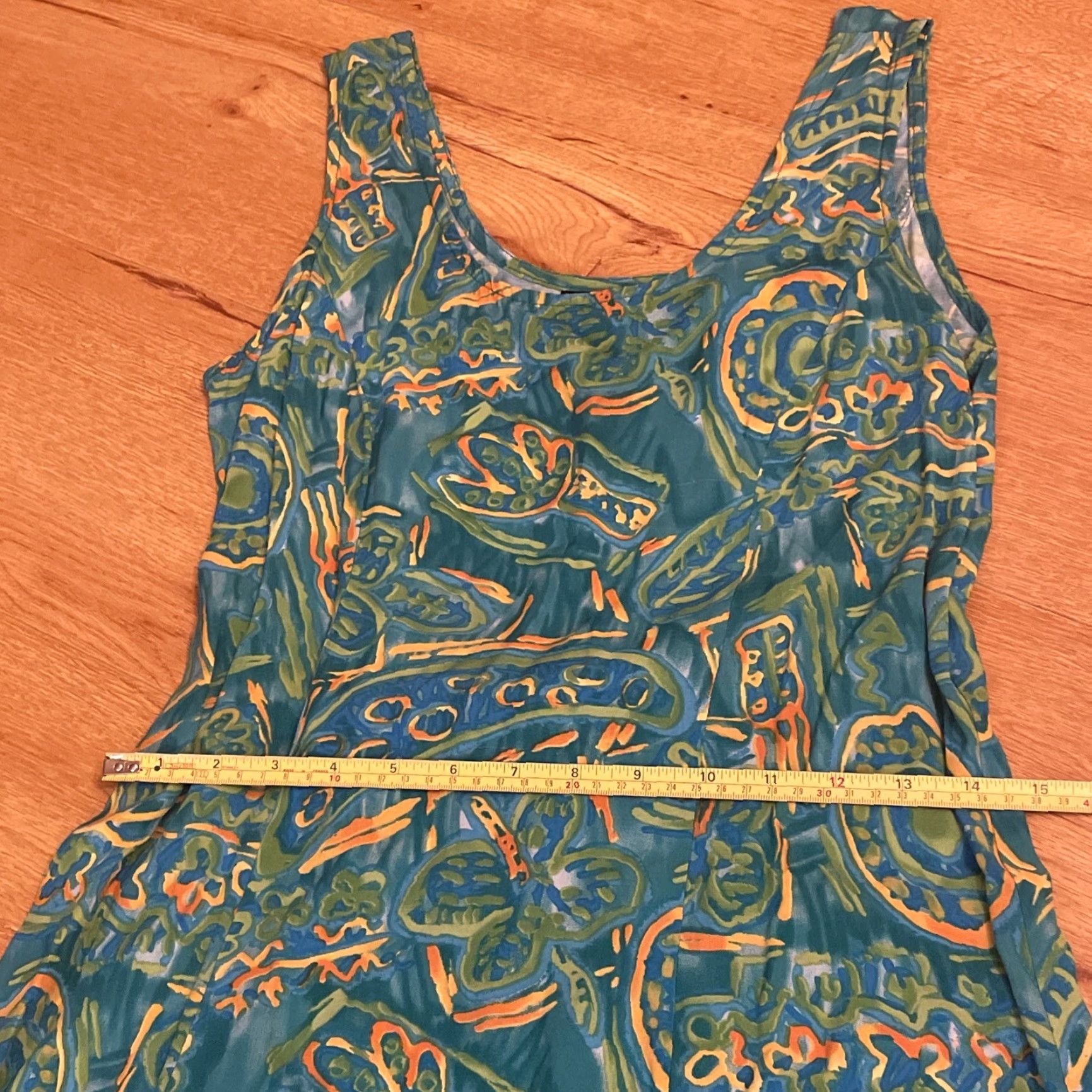 4SDESIGNS VINTAGE Big Hed Designs Hawaiian Sheath Dress Small S/M Green Blue Tropical 1990s Cruise Day Dress Womens Size S / US 4 / IT 40 - 7 Thumbnail