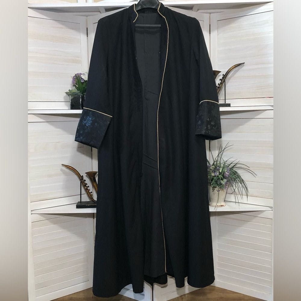 image of Vintage 90's Dracula’S Vampire Costume Black Long Coat Xl, Men's