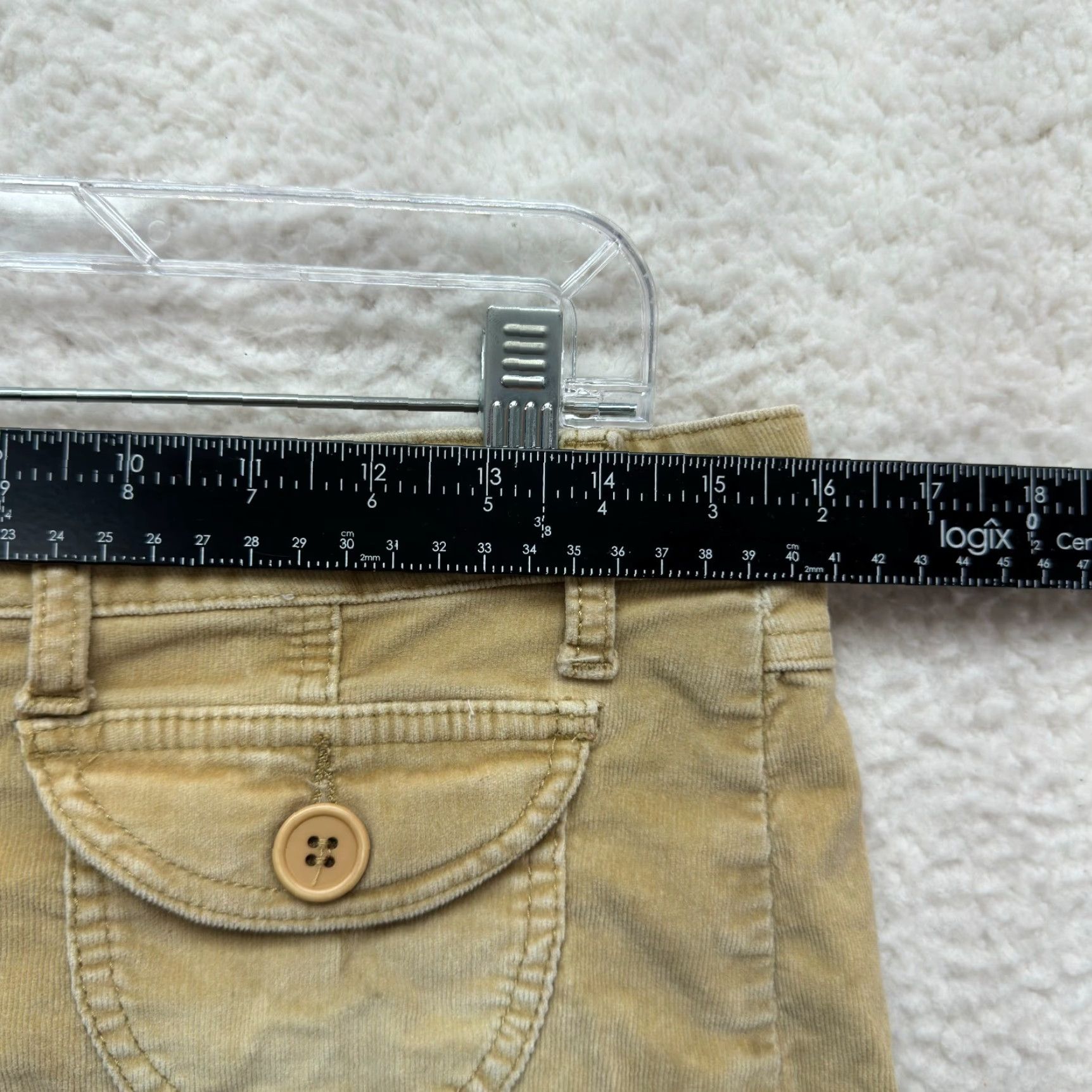 Vintage VINTAGE Y2K Corduroy Pleated Mini Skirt 12 14 Beige Tan Grunge Boho Fairy Womens Mens Girls Size 34" / US 12 / IT 48 - 6 Thumbnail