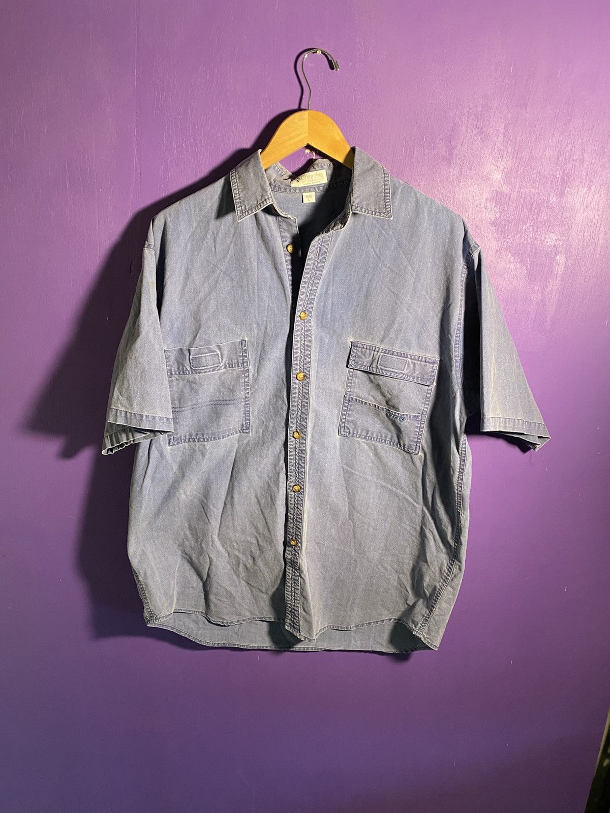 Columbia Vintage 90s Columbia sportswear faded button up Size US L / EU 52-54 / 3 - 1 Thumbnail