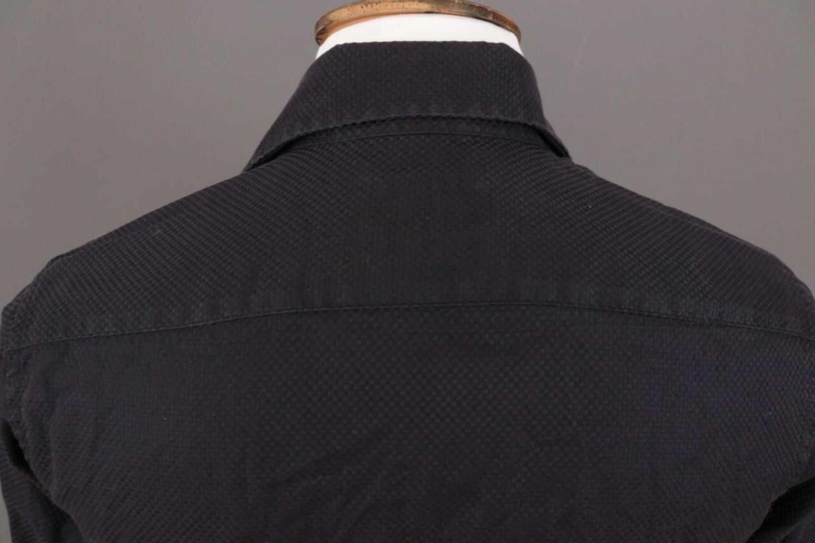 Emmett Emmett London Slim Fit Black Printed Shirt Size 38 / 15 Size US M / EU 48-50 / 2 - 12 Thumbnail