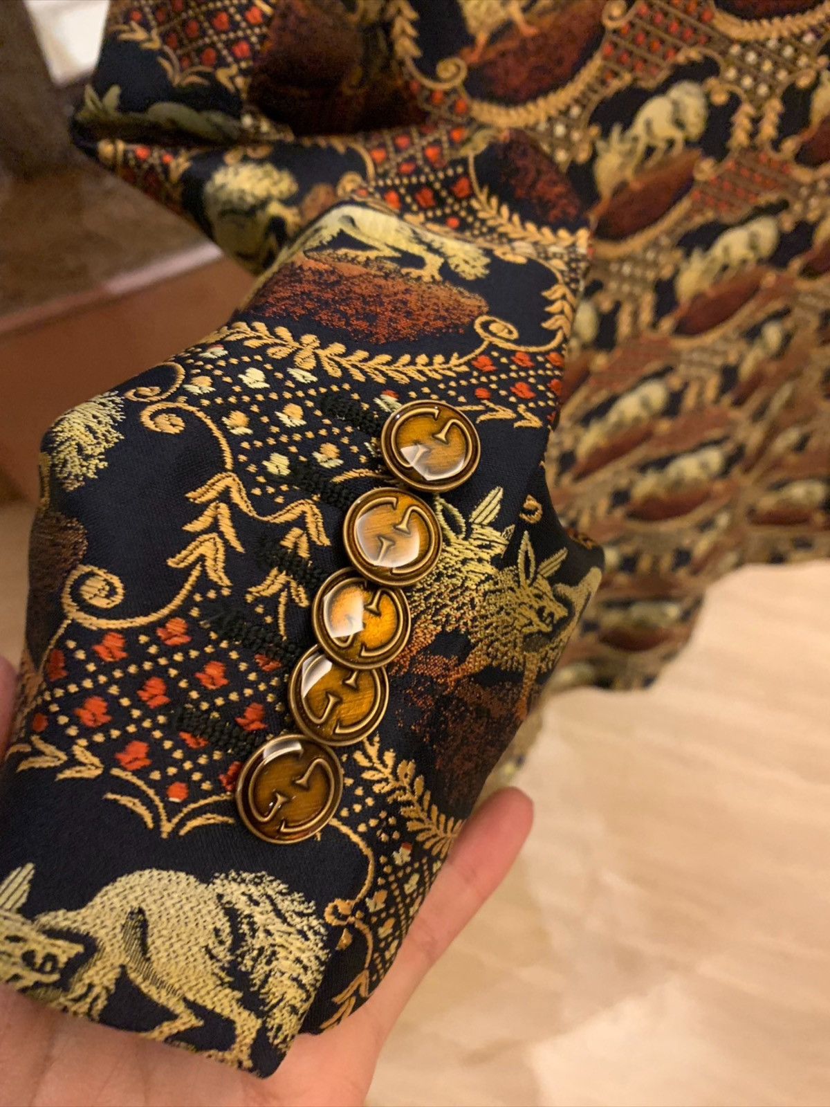 Gucci Gucci Runway print suit jacket Size US XXS / EU 40 - 5 Thumbnail