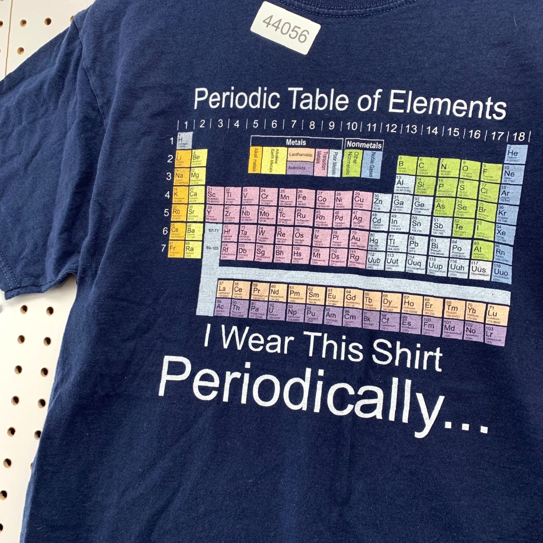 Vintage VINTAGE Periodic Table Funny Shirt Men M Blue TEE Graphic Size US M / EU 48-50 / 2 - 4 Thumbnail