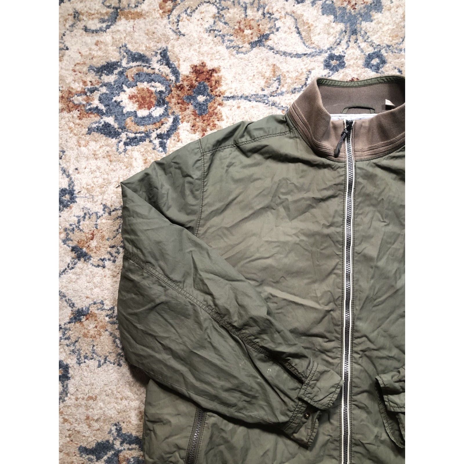 Tommy Bahama Tommy Bahama Windbreaker Jacket XL Green Full Zip Lined Nylon Shell Mens Size US XL / EU 56 / 4 - 3 Thumbnail