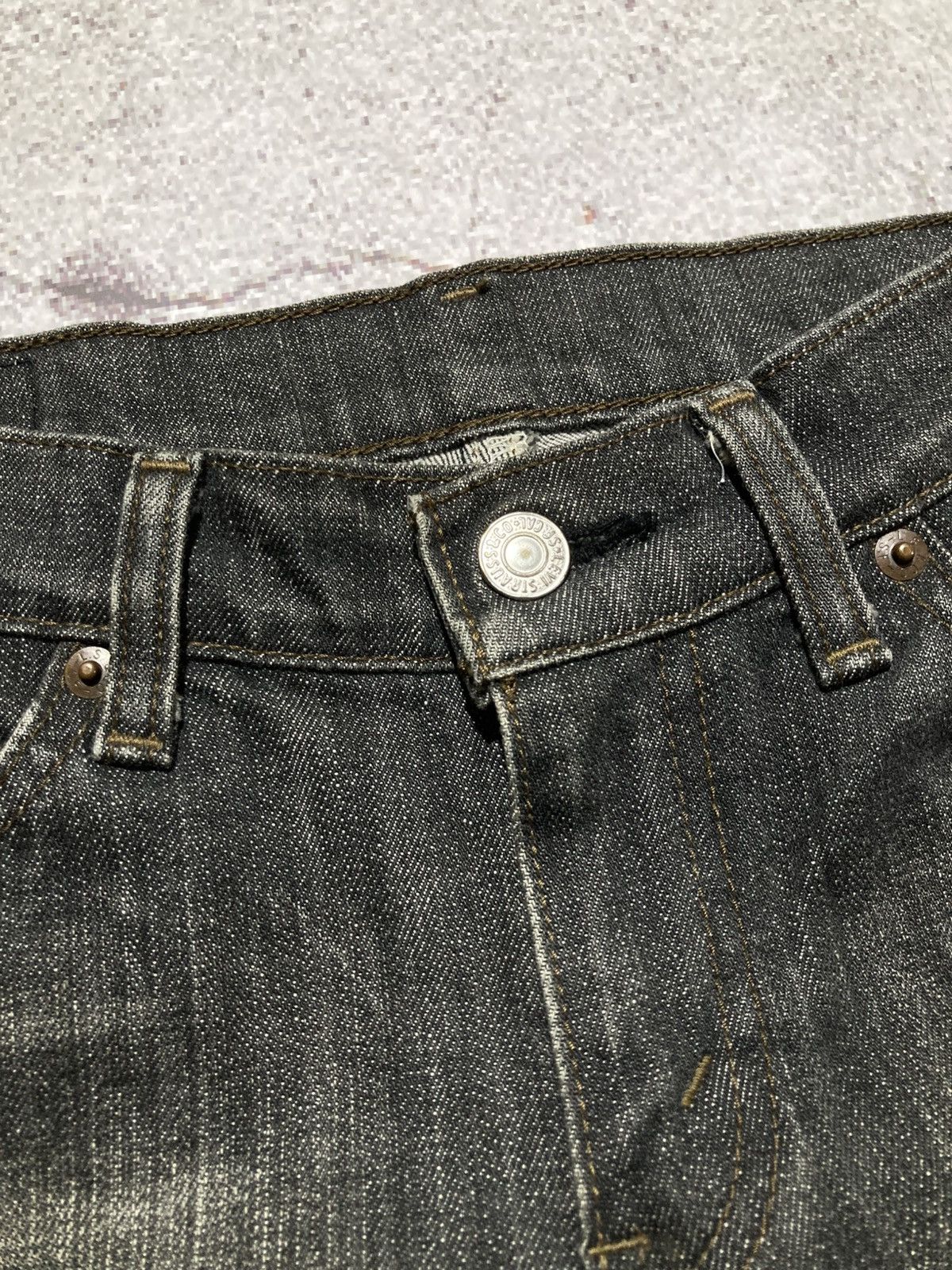 Levi's Vintage Clothing 1990s Vintage Levis Clawmark Denim Pants Hedi Slimane Style Size US 27 - 9 Thumbnail