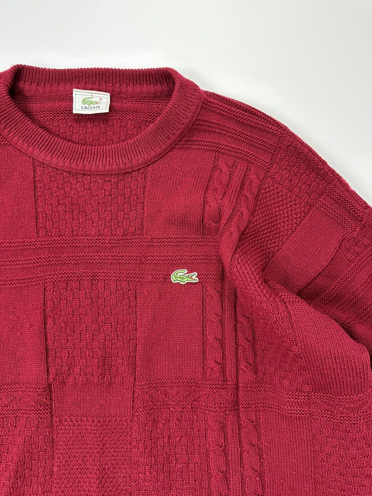 Lacoste Lacoste Casual Knit Sweater Logo Red Size US L / EU 52-54 / 3 - 6 Thumbnail