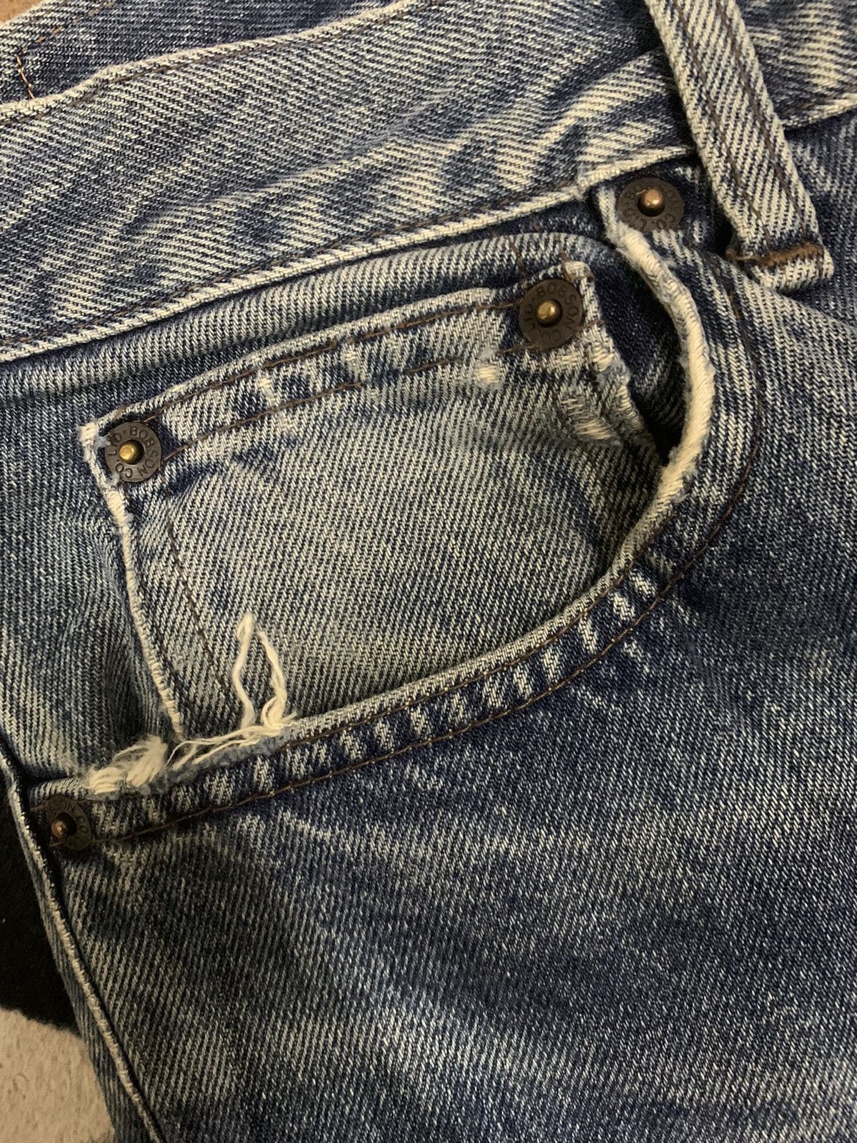 Japanese Brand Vintage Japanese Brand Bobson Blue Washed Loose Fit Jeans Size US 34 / EU 50 - 5 Thumbnail