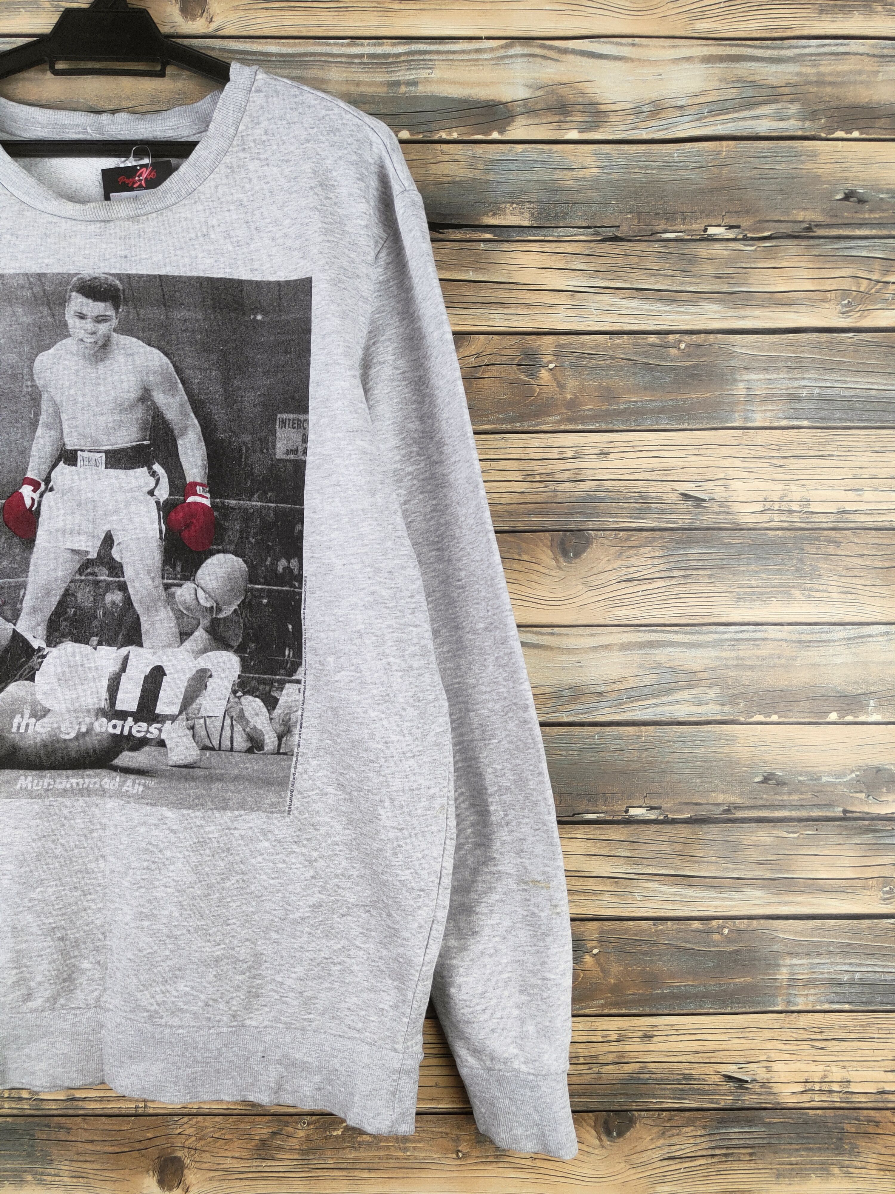 Japanese Brand DL H&M Gray Muhammad Ali Sweatshirts #46-114 Size US L / EU 52-54 / 3 - 6 Thumbnail