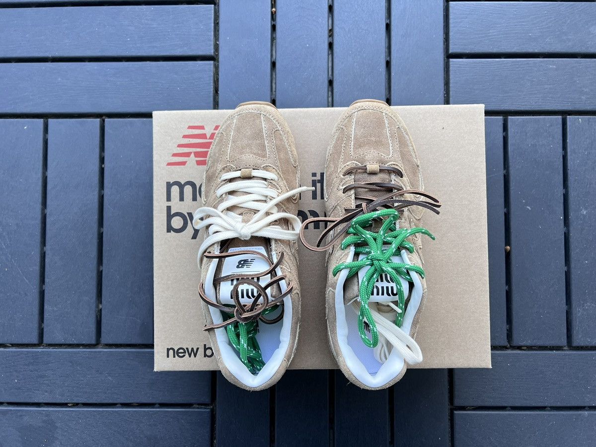 Miu Miu × New Balance Miu Miu New Balance 530 SL Ecru Size US 12 / IT 42 - 5 Thumbnail