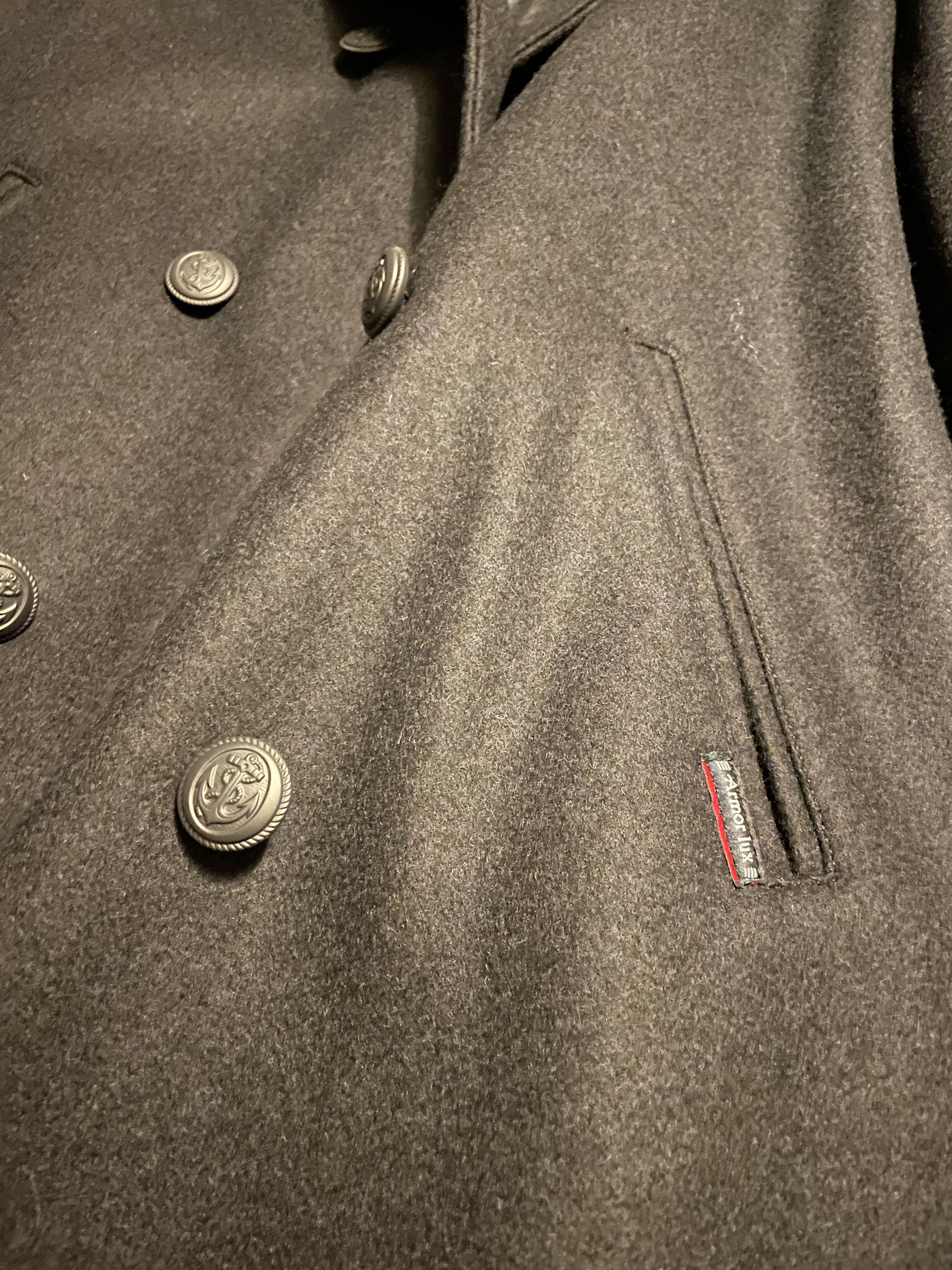 Armor-Lux Kermor Wool Peacoat Navy Le Caban Size US M / EU 48-50 / 2 - 4 Thumbnail