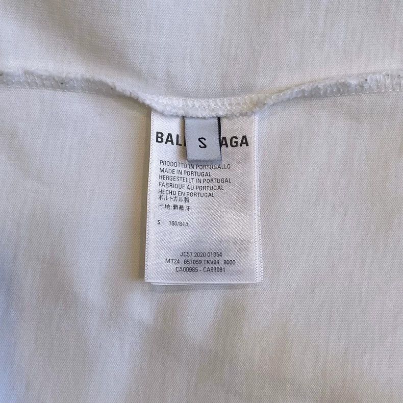 Balenciaga Balenciaga Earth Printed White Short Sleeve Size US S / EU 44-46 / 1 - 5 Thumbnail