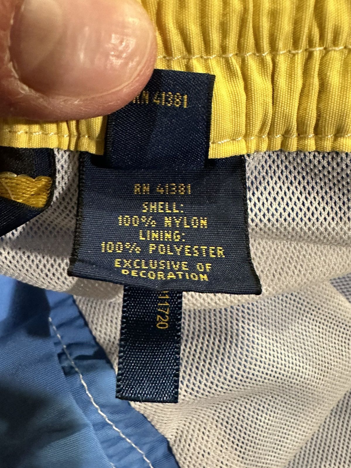 Polo Ralph Lauren Polo Ralph Laurent Powder Blue / Yellow Swim Trunks Shorts Size US 34 / EU 50 - 9 Thumbnail