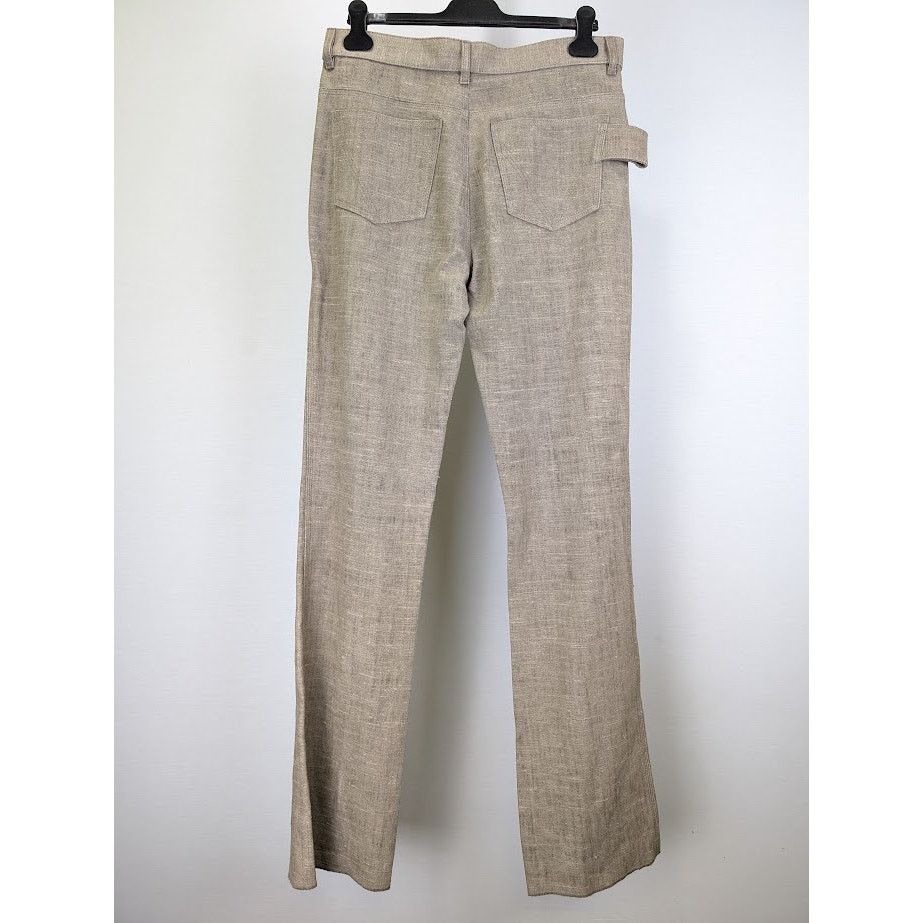 Bottega Veneta o1rshd1 Pants Light Irish Linen/Soft Jersey in Canvas/Nero Size US 30 / EU 46 - 10 Thumbnail