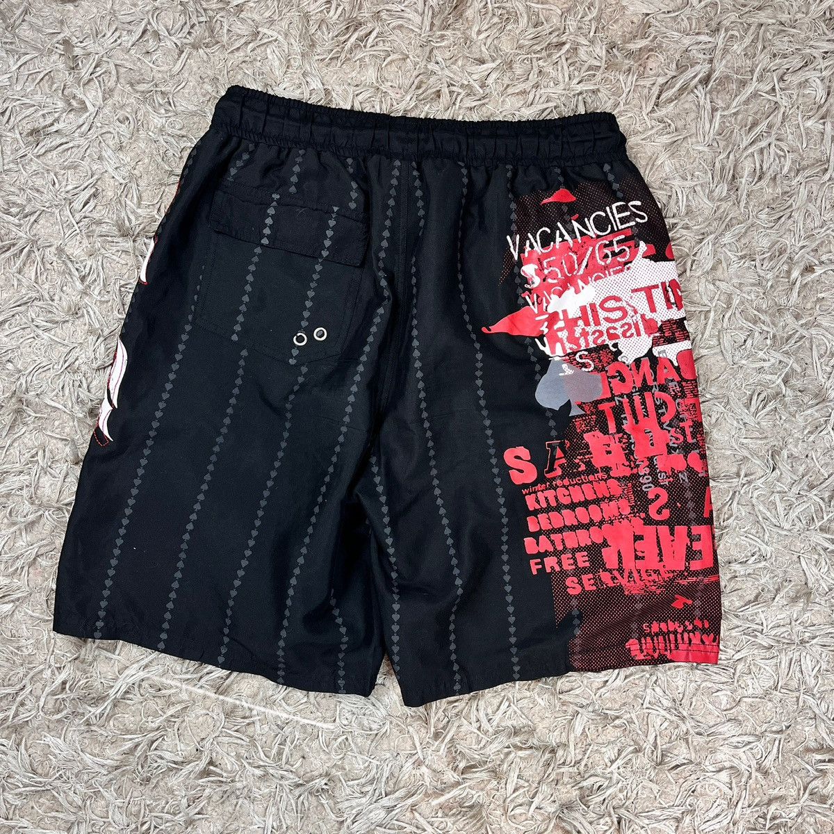 No Fear No Fear Shorts Skull Y2k Affliction 90s Swag Rap Skate Swim Size US 34 / EU 50 - 2 Thumbnail