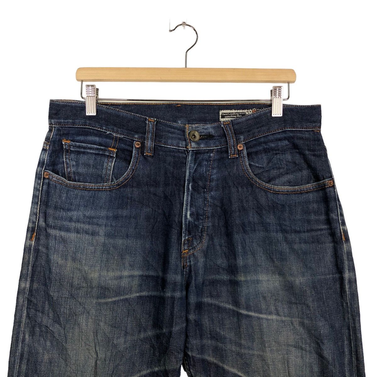 Japanese Brand 🔥90s Vintage Distressed Denim Jeans Black Bart Volcom Japan Size US 34 / EU 50 - 3 Thumbnail
