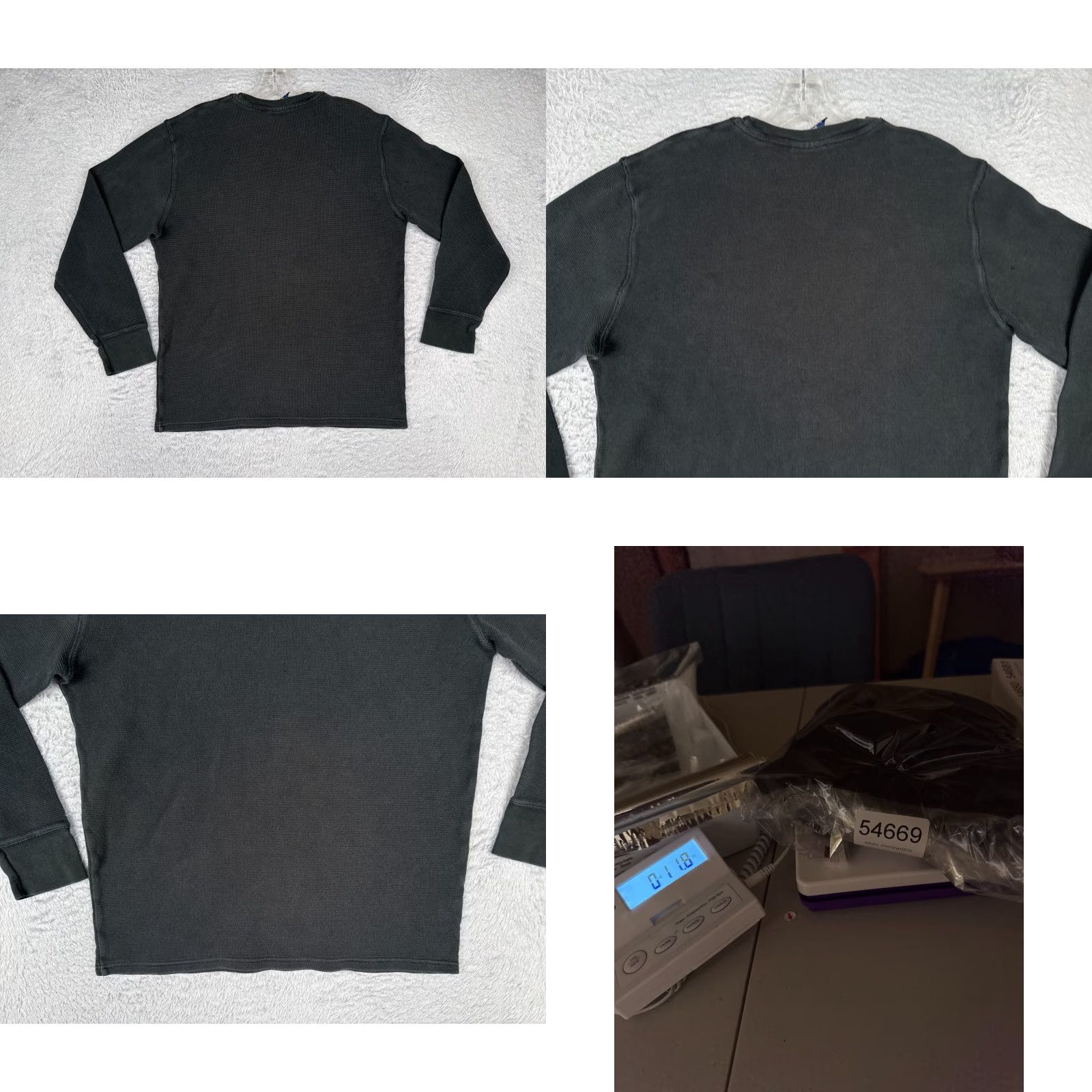 Polo Ralph Lauren Polo Ralph Lauren Shirt Women Large Black Waffle Knit Sleepwear Long Sleeve Size L / US 10 / IT 46 - 9 Thumbnail