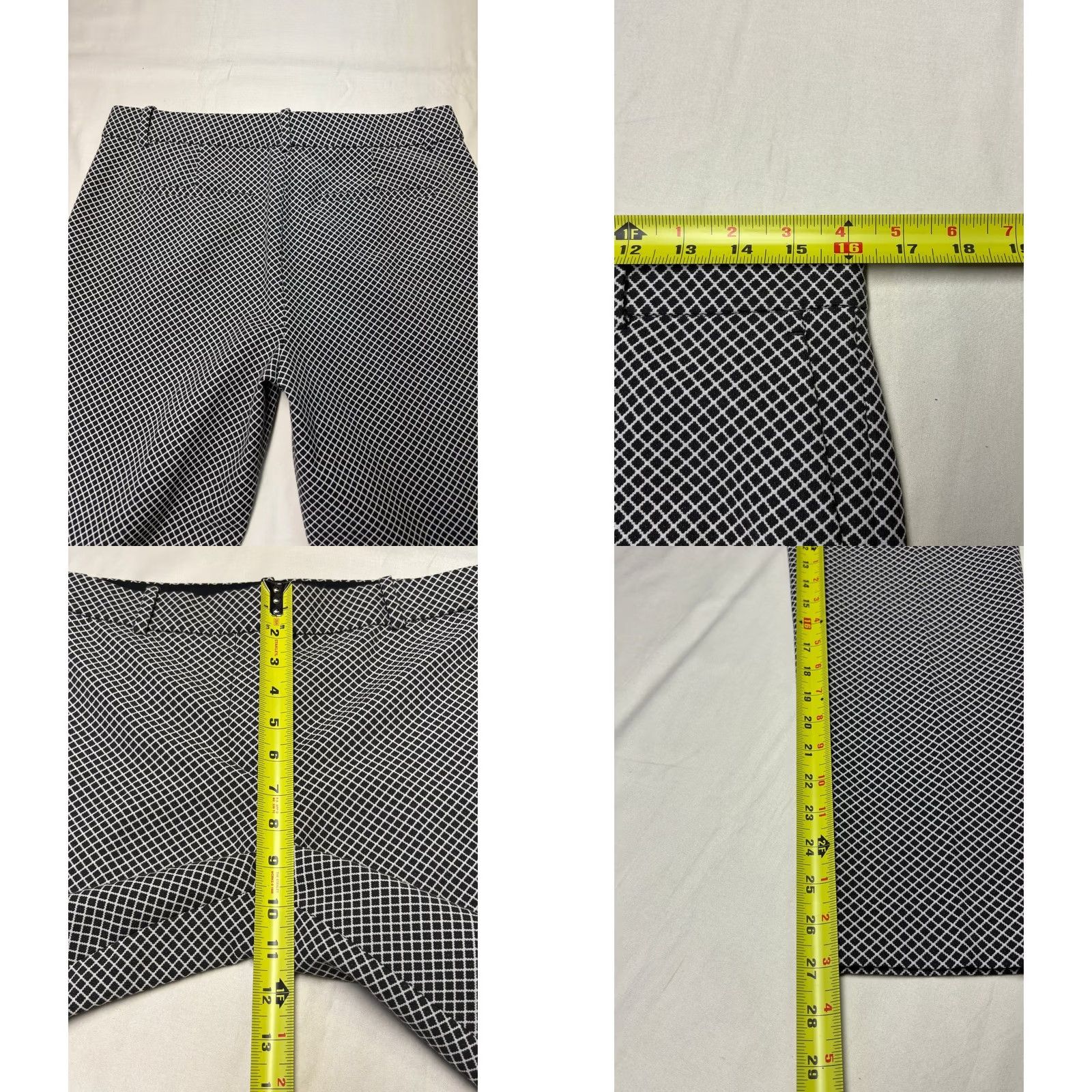 Theory Theory Testra O Diamond Jacquard Pants Womens Slim Size 28" / US 6 / IT 42 - 8 Thumbnail