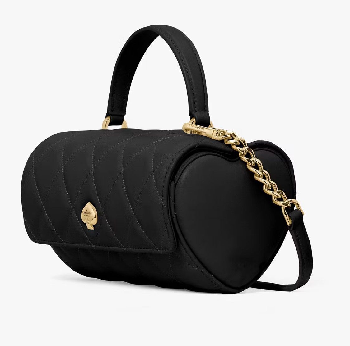 Kate Spade NWT KATE SPADE Heart Barrel Quilted Leather Crossbody Size ONE SIZE - 9 Thumbnail
