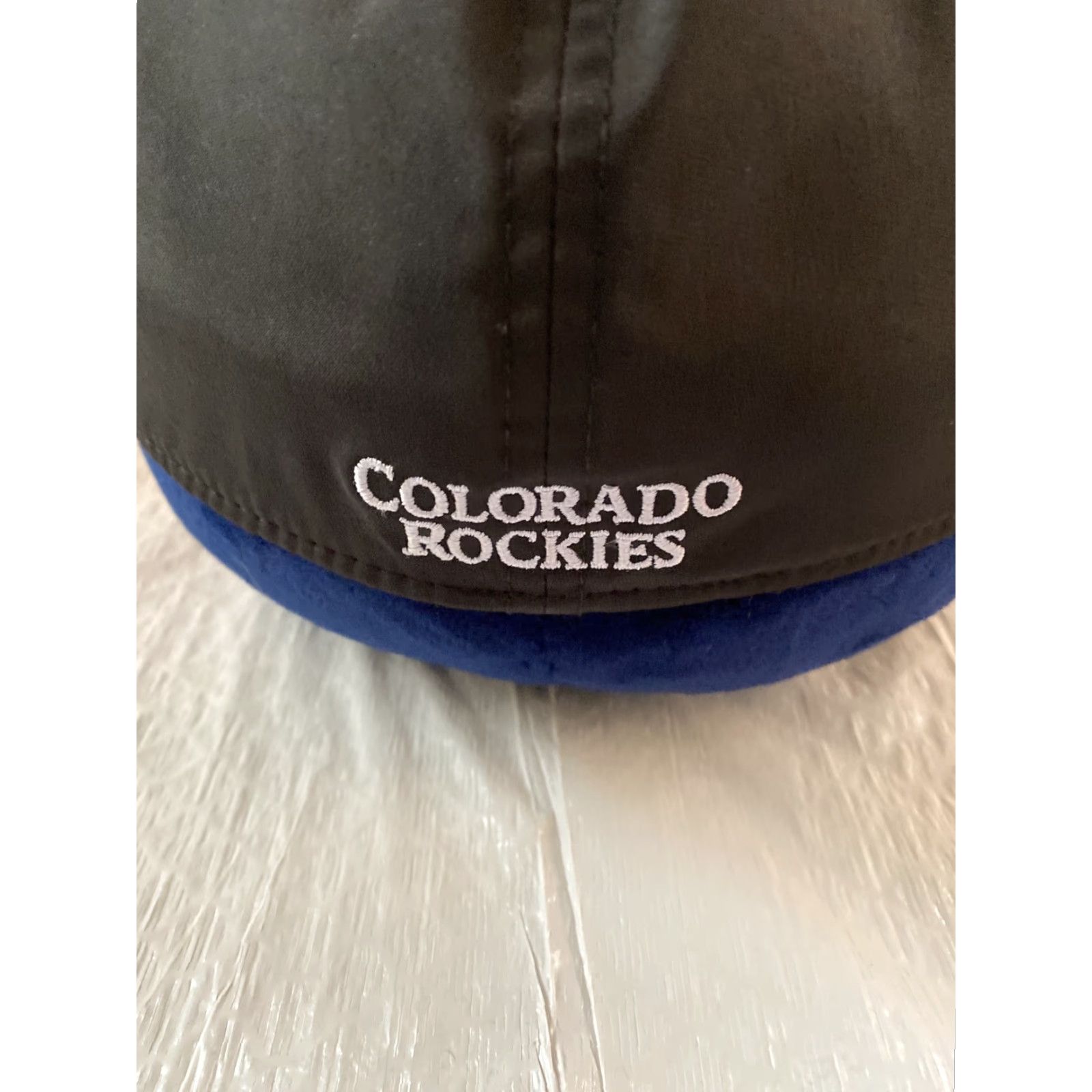 New Era New Era Colorado Rockies Flexfit Baseball Cap Ball Hat Adjustable Solid Washed Men Black"} Size ONE SIZE - 3 Thumbnail
