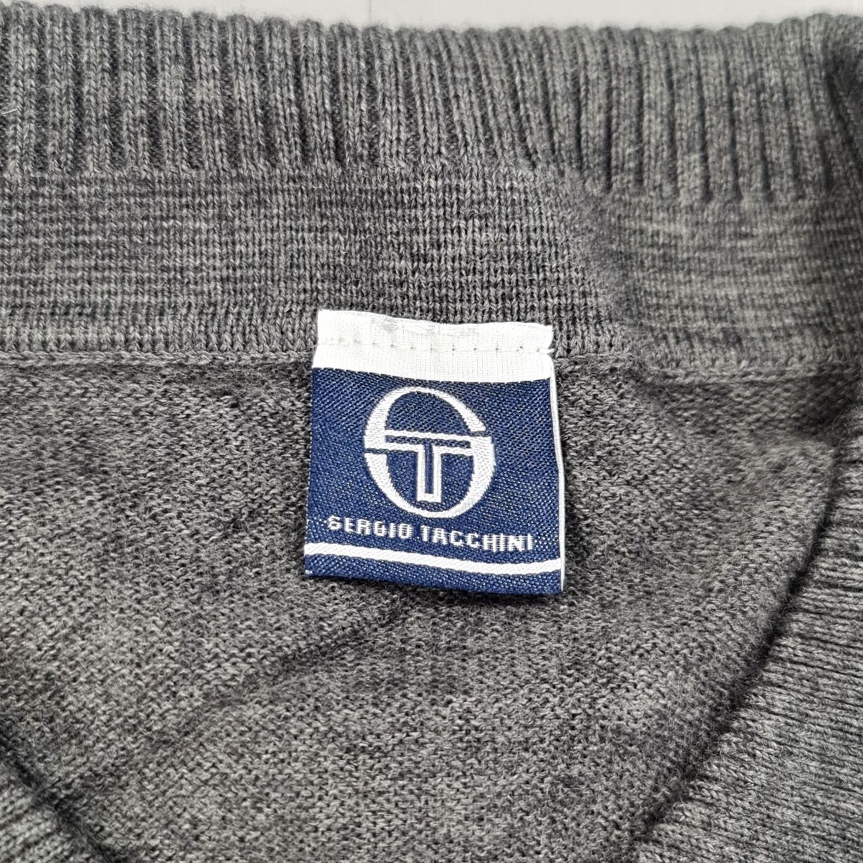 Sergio Tacchini Sergio Tacchini Jumper Mens Wool Acrylic Lightweight Knit Polo Neck Long Sleeve Grey Medium Size US M / EU 48-50 / 2 - 3 Thumbnail