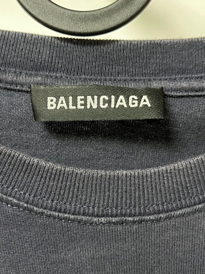 Balenciaga Balenciaga Blue Wheat Spike Charity Short Sleeves Size US XS / EU 42 / 0 - 3 Thumbnail