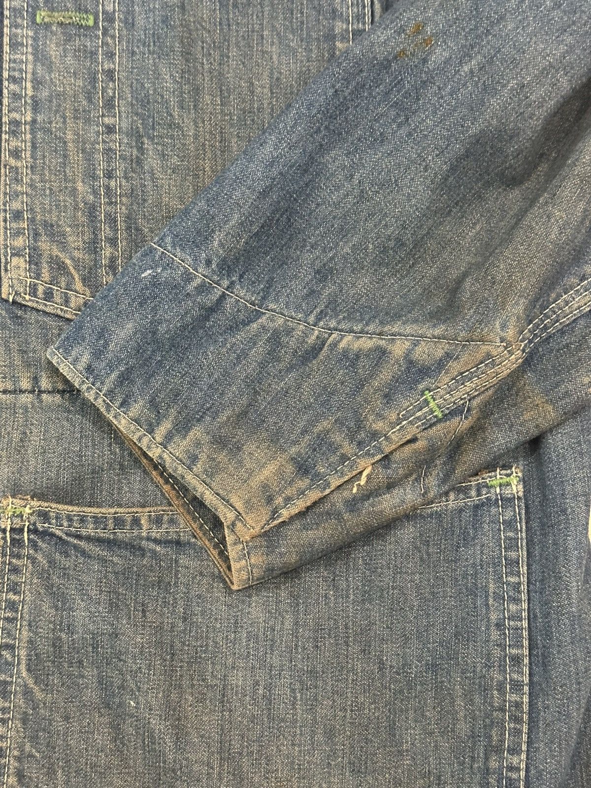 Oshkosh Vintage Osh Kosh B’Gosh Selvedge Denim Chore Coat XL Size US XL / EU 56 / 4 - 4 Thumbnail