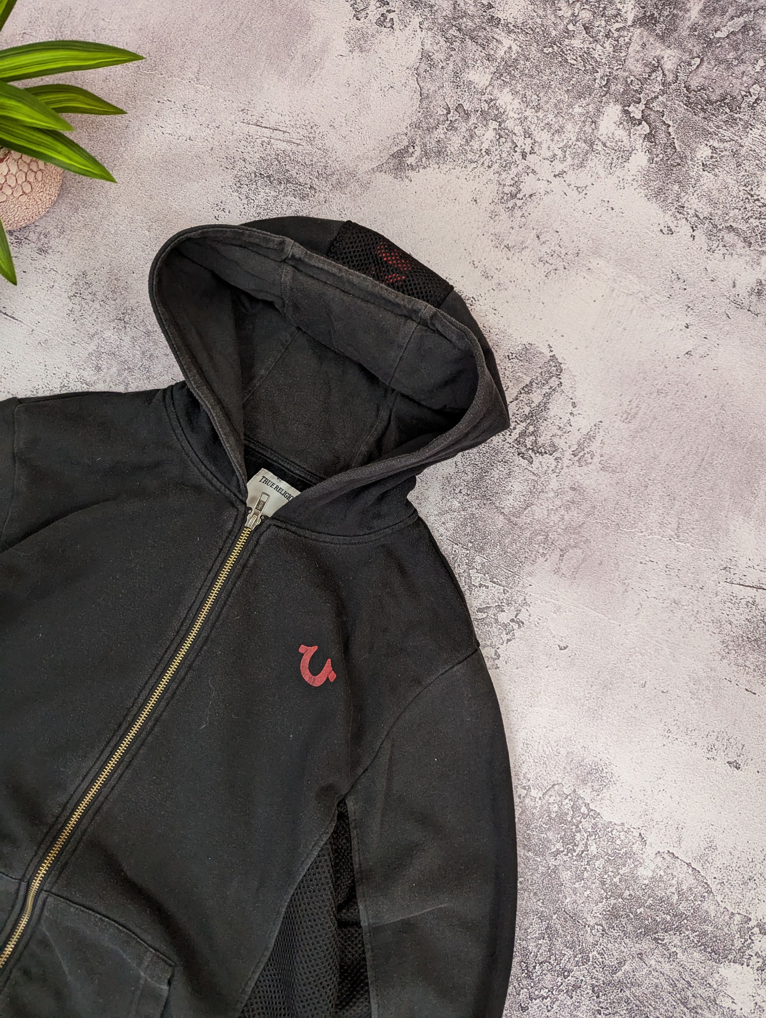 True Religion VTG True Religion Faded Distressed Zip Hoodie XL Size US L / EU 52-54 / 3 - 4 Thumbnail