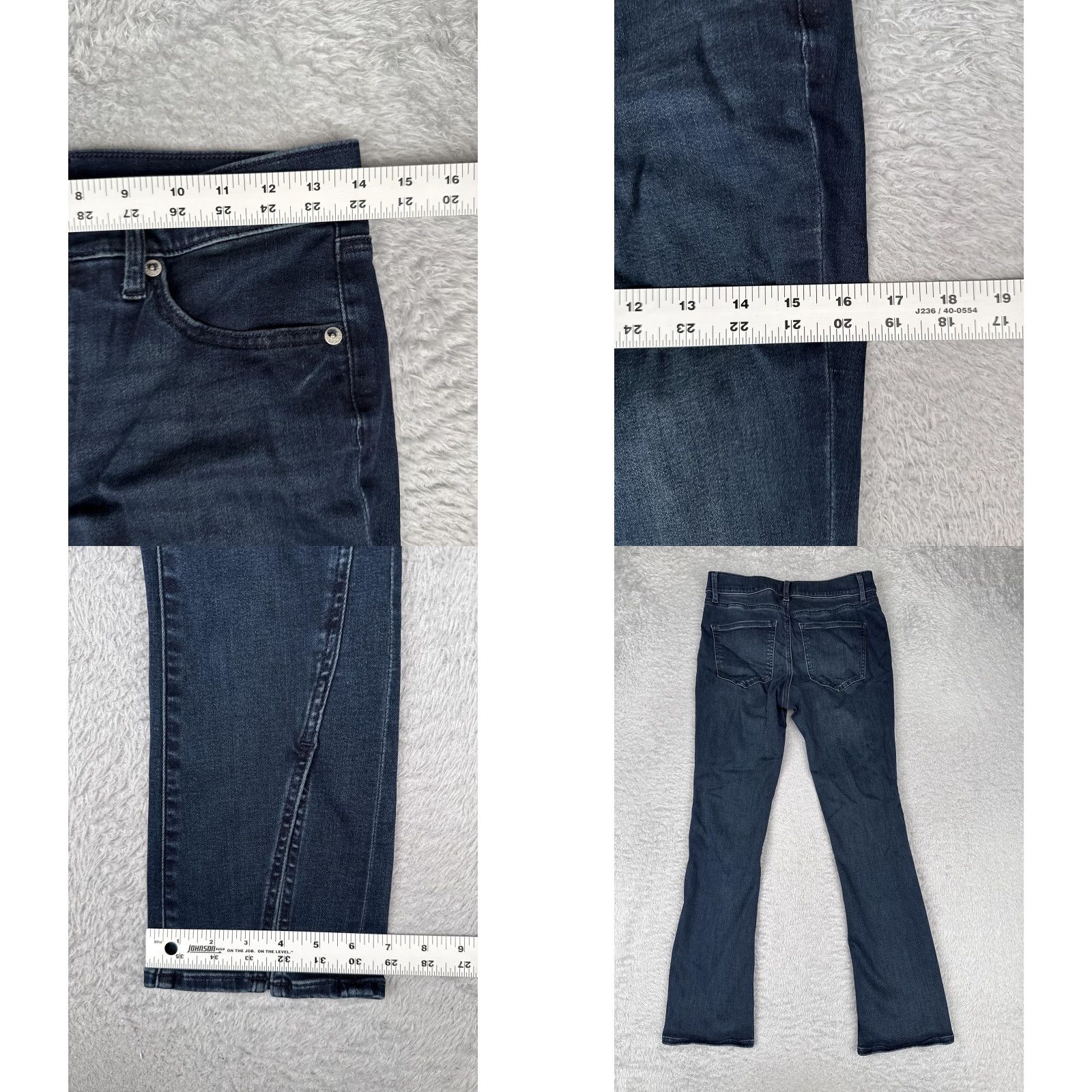 Express Express Jeans Womens Bootcut Denim 8S Mid Rise Dark Blue 28x29 City 5-Pocket Mens? No, Womens. Size 30" / US 8 / IT 44 - 9 Thumbnail