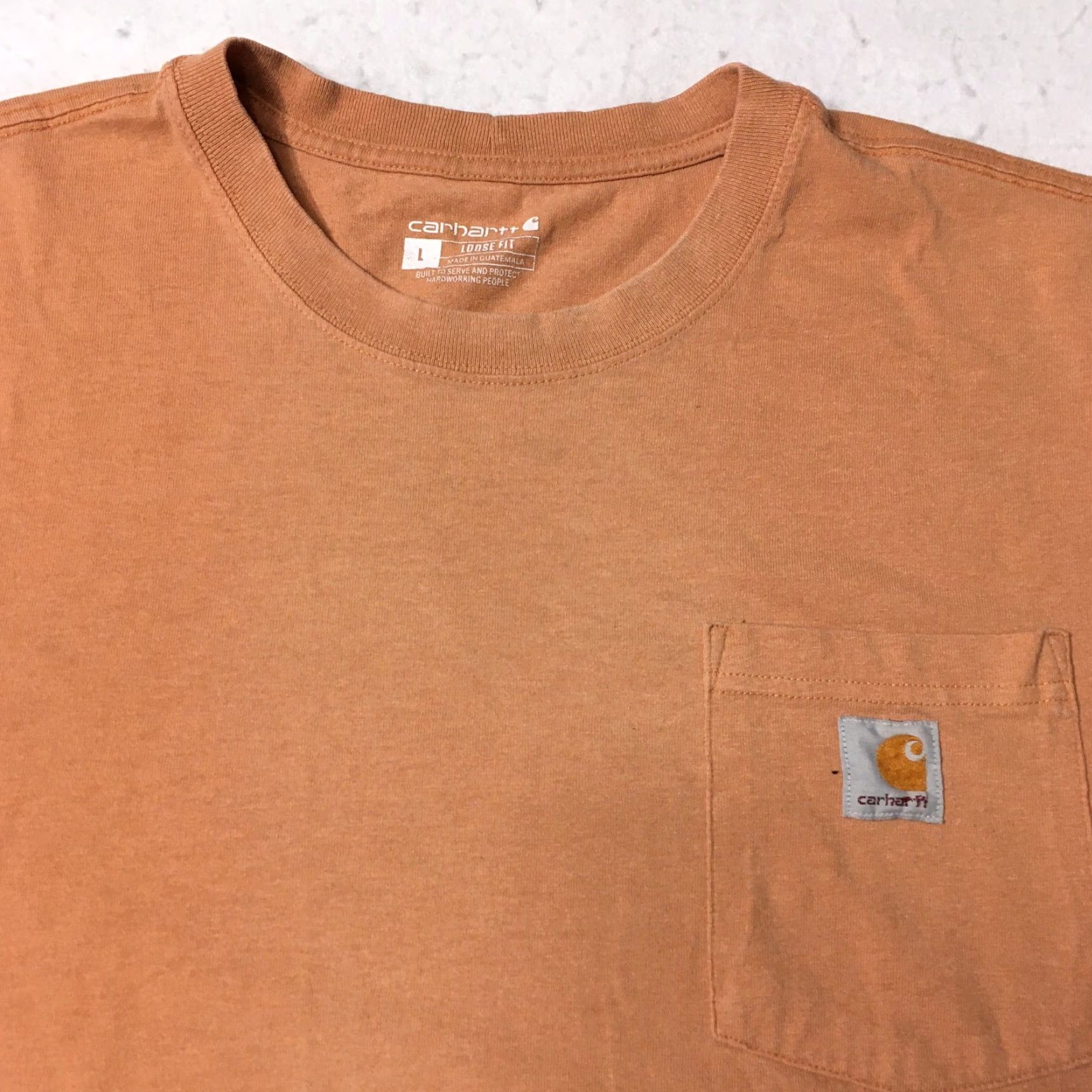 Carhartt Carhartt Shirt Pocket Loose Fit SS Tee Shirt Mens L Orange Size US L / EU 52-54 / 3 - 2 Thumbnail