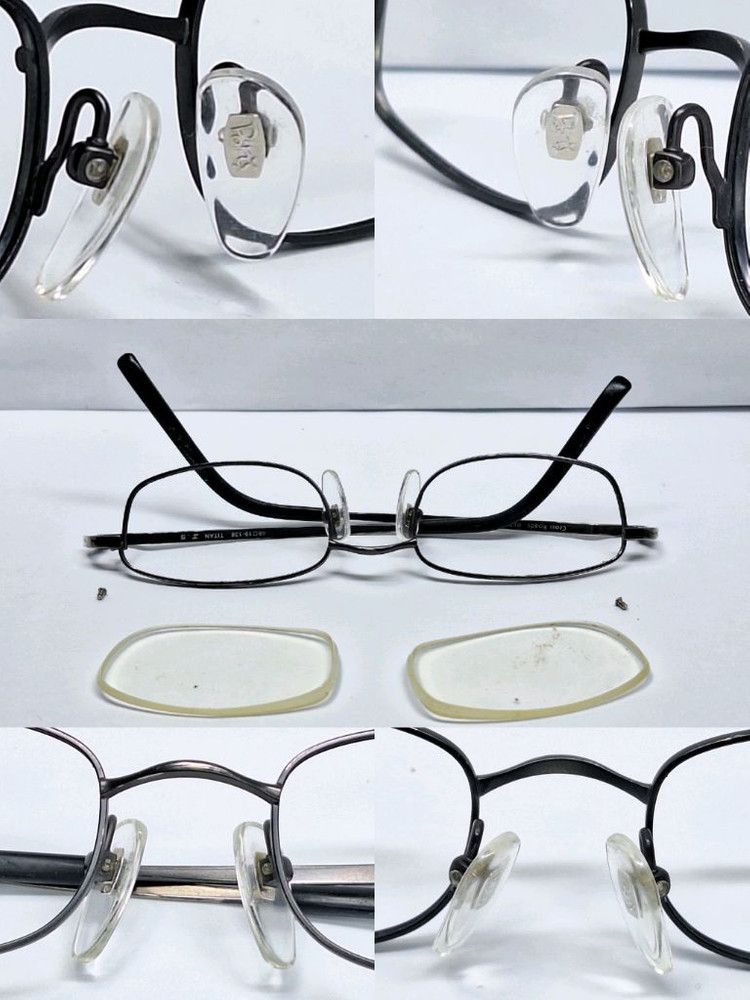 Other VINTAGE Cross Roads by Sanko Kogaku GUMMETAL Glasses Frame Size ONE SIZE - 2 Thumbnail