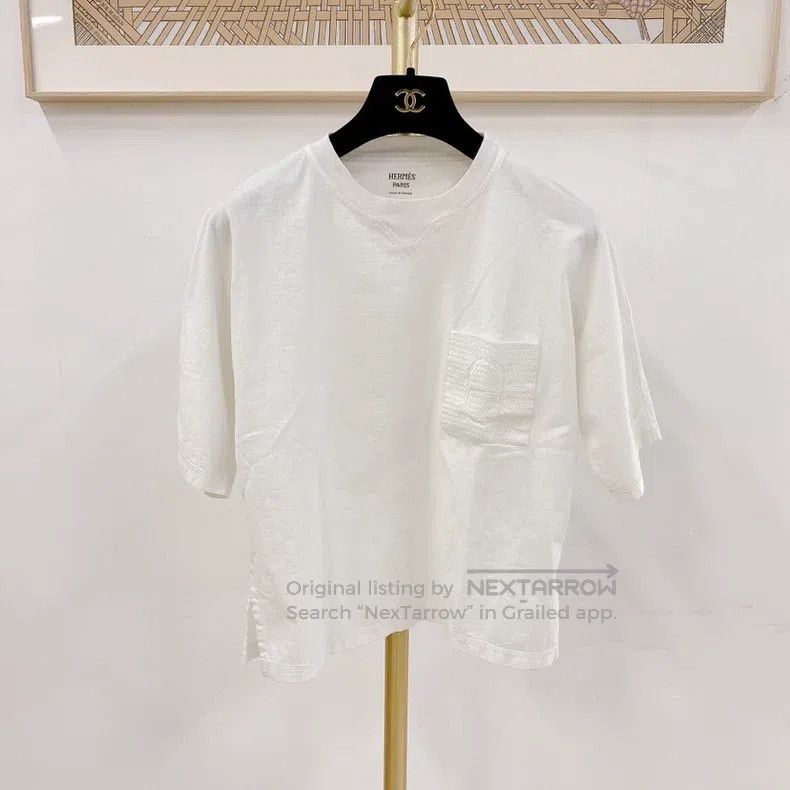 Hermes Hermes White T-shirt Size XS / US 0-2 / IT 36-38 - 1 Thumbnail