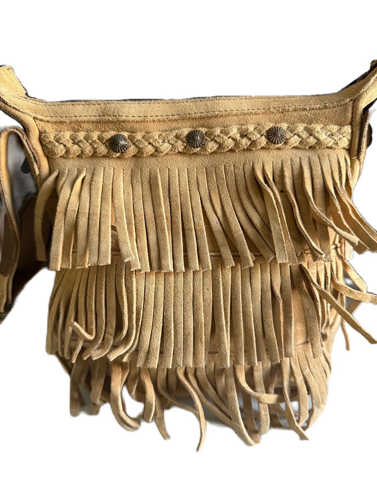 Minnetonka GENUINE LEATHER MINNETONKA FRINGED SLING BAG Size ONE SIZE - 2 Thumbnail