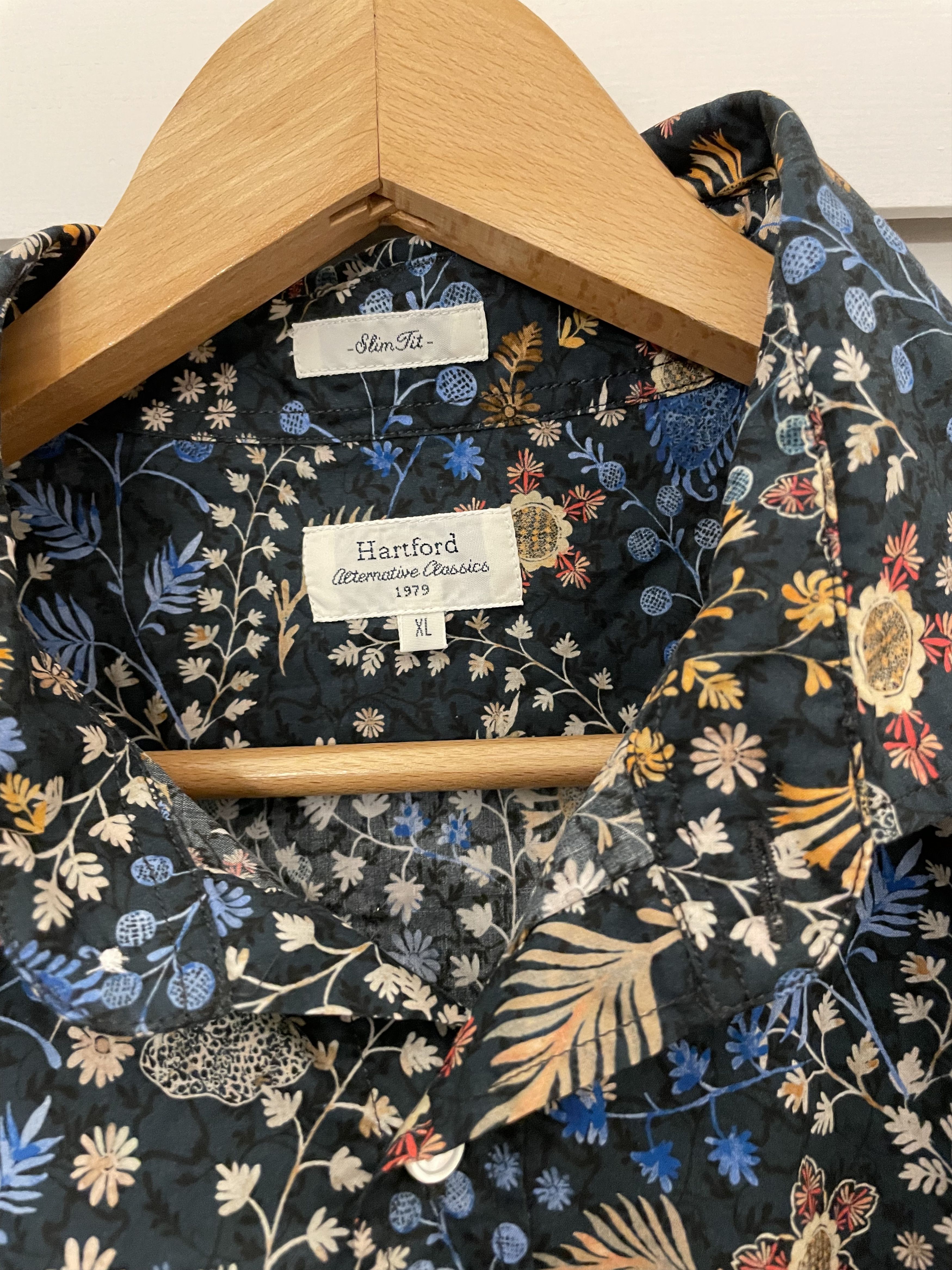 Hartford Slim fit multi-colour shirt plants flowers Size US XL / EU 56 / 4 - 3 Thumbnail
