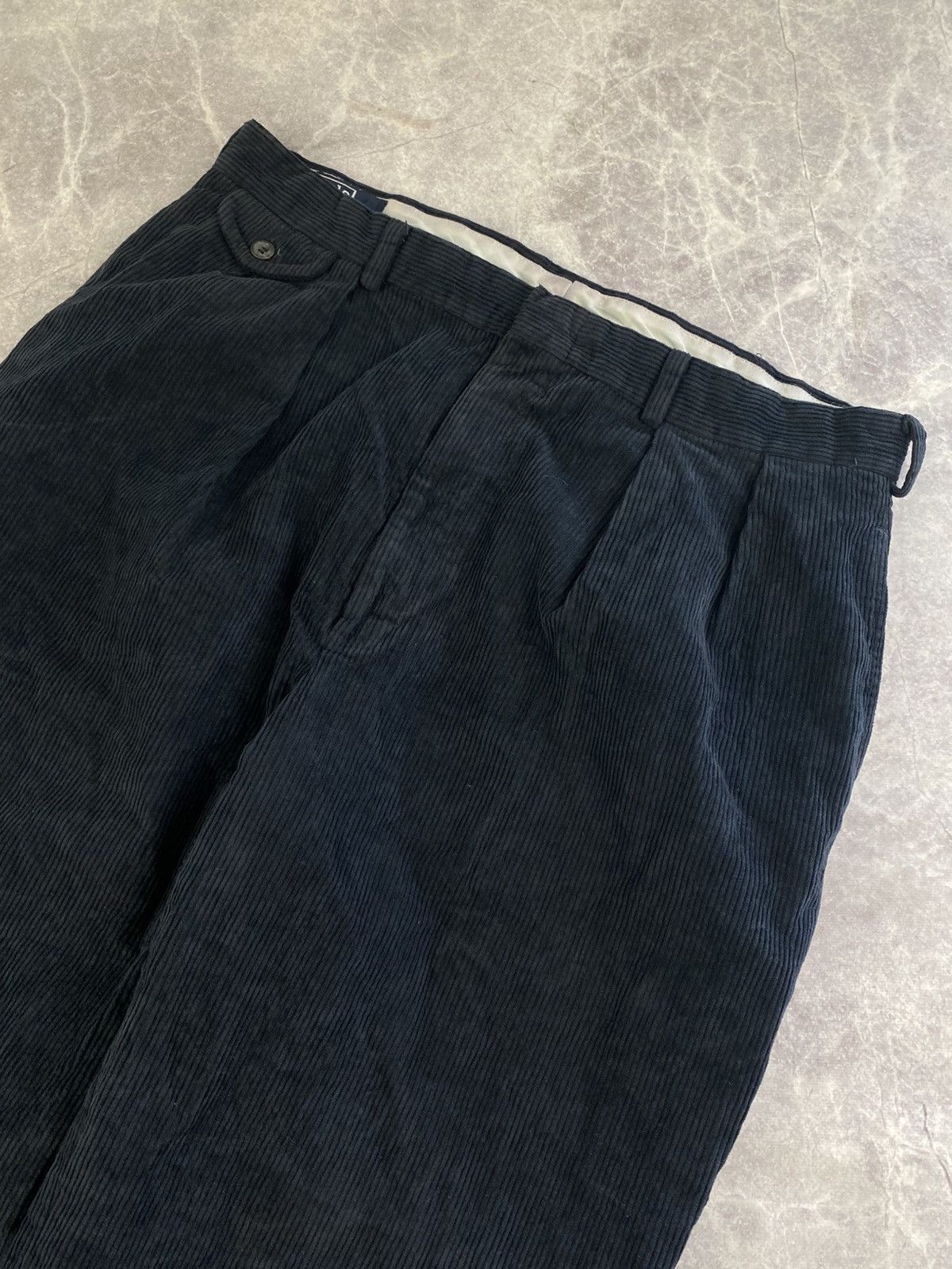 Polo Ralph Lauren Polo Ralph Lauren Wide Blue Corduroy Pants USA made Size L Size US 36 / EU 52 - 2 Thumbnail