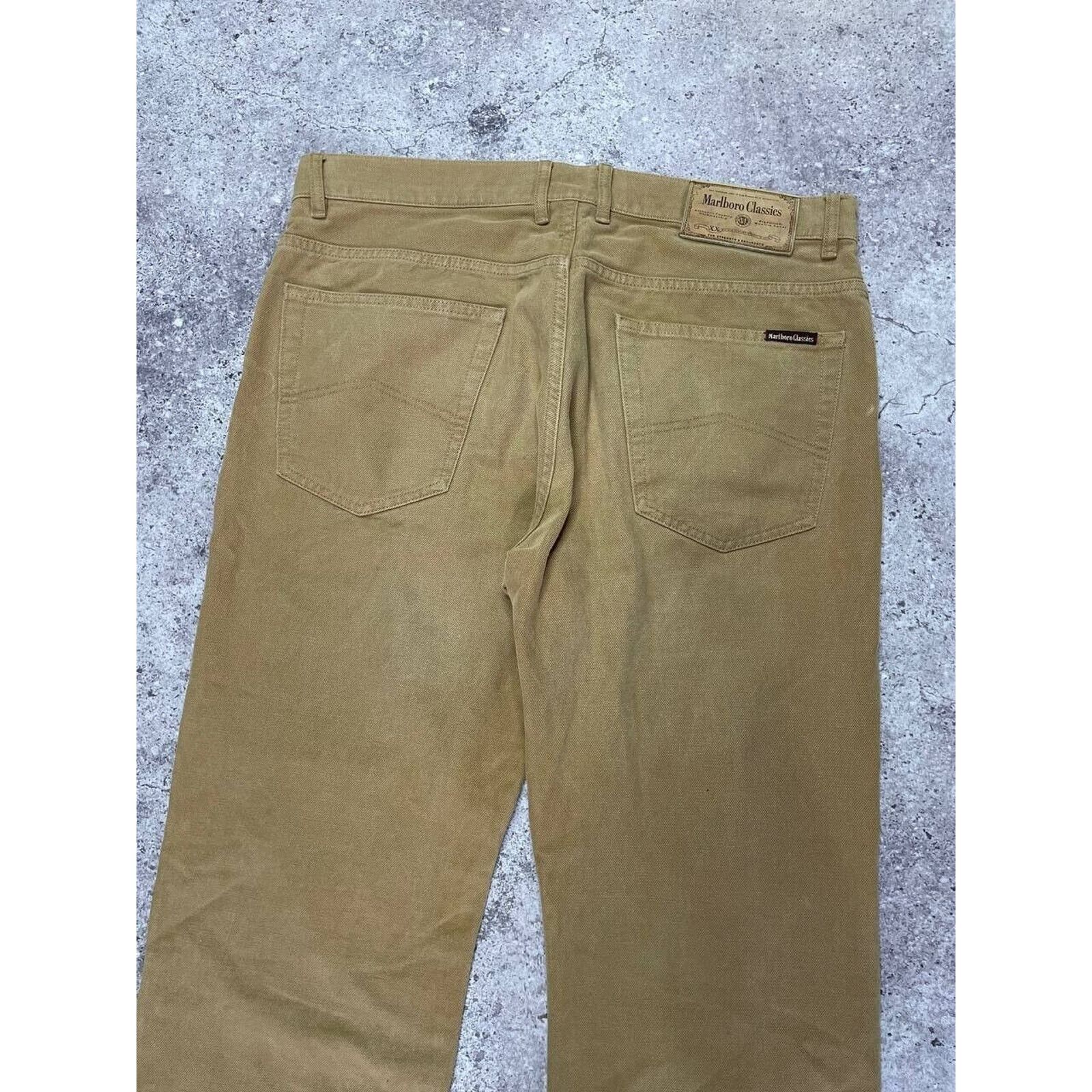 Marlboro Classics × Vintage Vintage Marlboro Classics Brown Cotton Pants Casual Workwear Size US 34 / EU 50 - 4 Thumbnail
