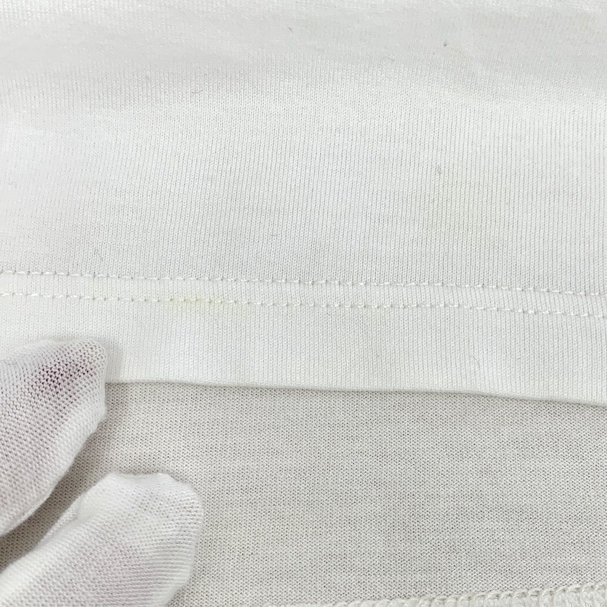 Celine Celine White Logo Letter Printed Cotton Short Sleeve T-Shirt Size XS / US 0-2 / IT 36-38 - 9 Thumbnail