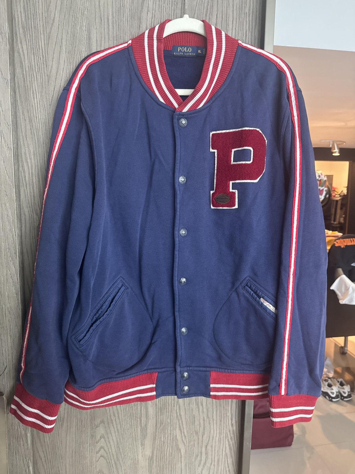 Polo Ralph Lauren Polo Ralph Lauren New York Football Varsity Jacket Size US XL / EU 56 / 4 - 1 Thumbnail