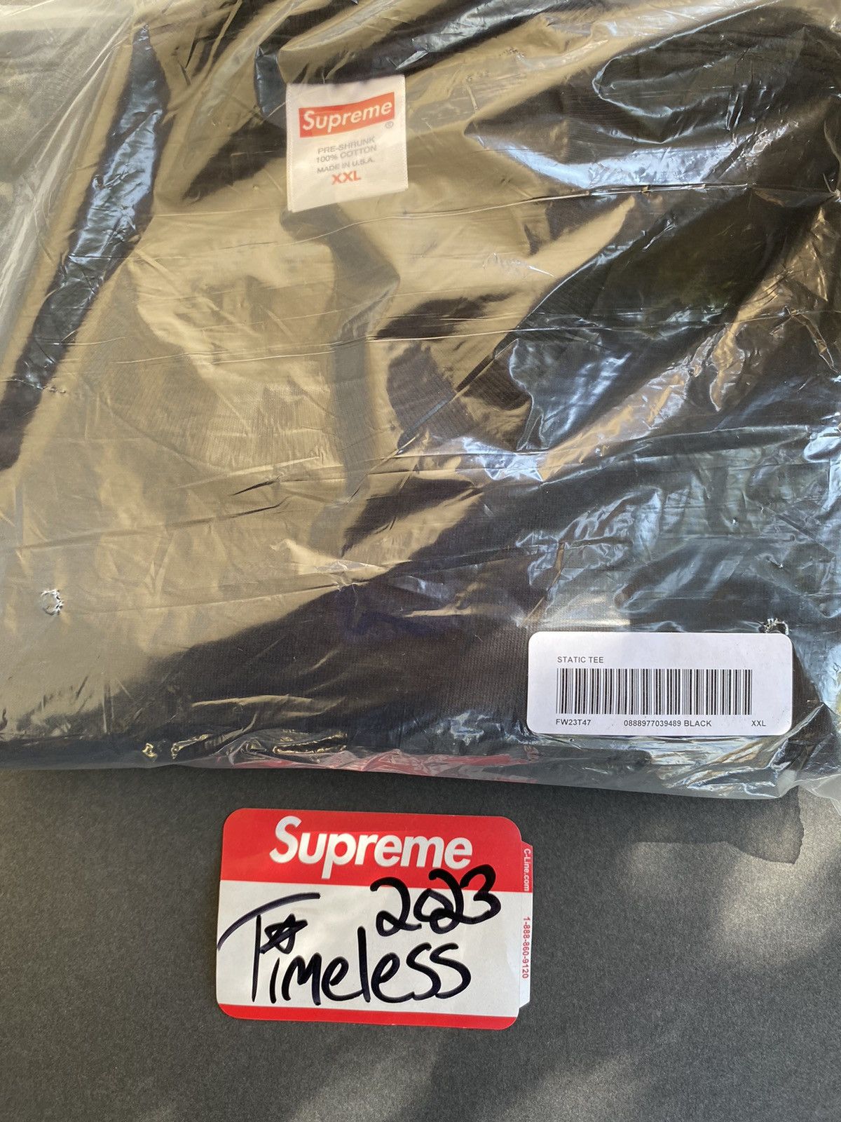 Supreme Supreme Static Tee Size US XXL / EU 58 / 5 - 5 Thumbnail