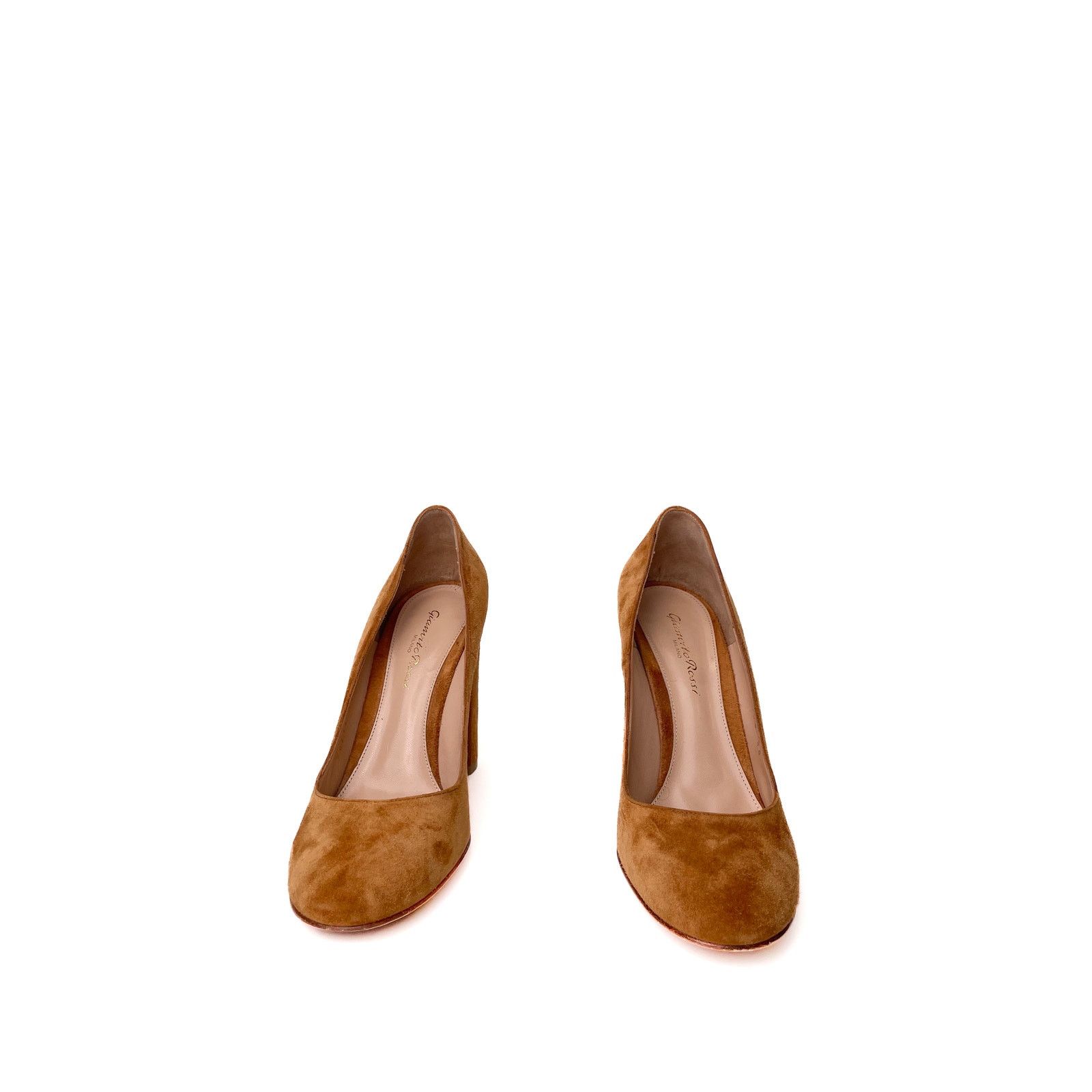 Gianvito Rossi Camel Suede Pumps Size US 7.5 / IT 37.5 - 2 Thumbnail