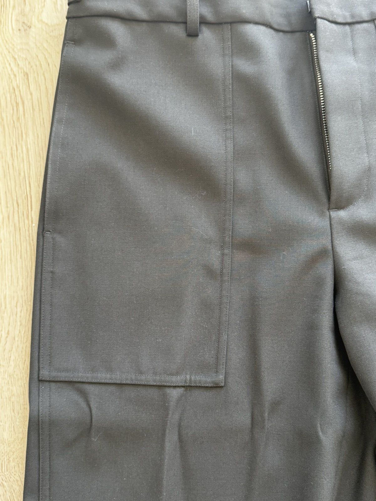 Helmut Lang HELMUT LANG TWILL TROUSERS — BURNT OLIVE / SIZE 34 Size US 34 / EU 50 - 6 Thumbnail