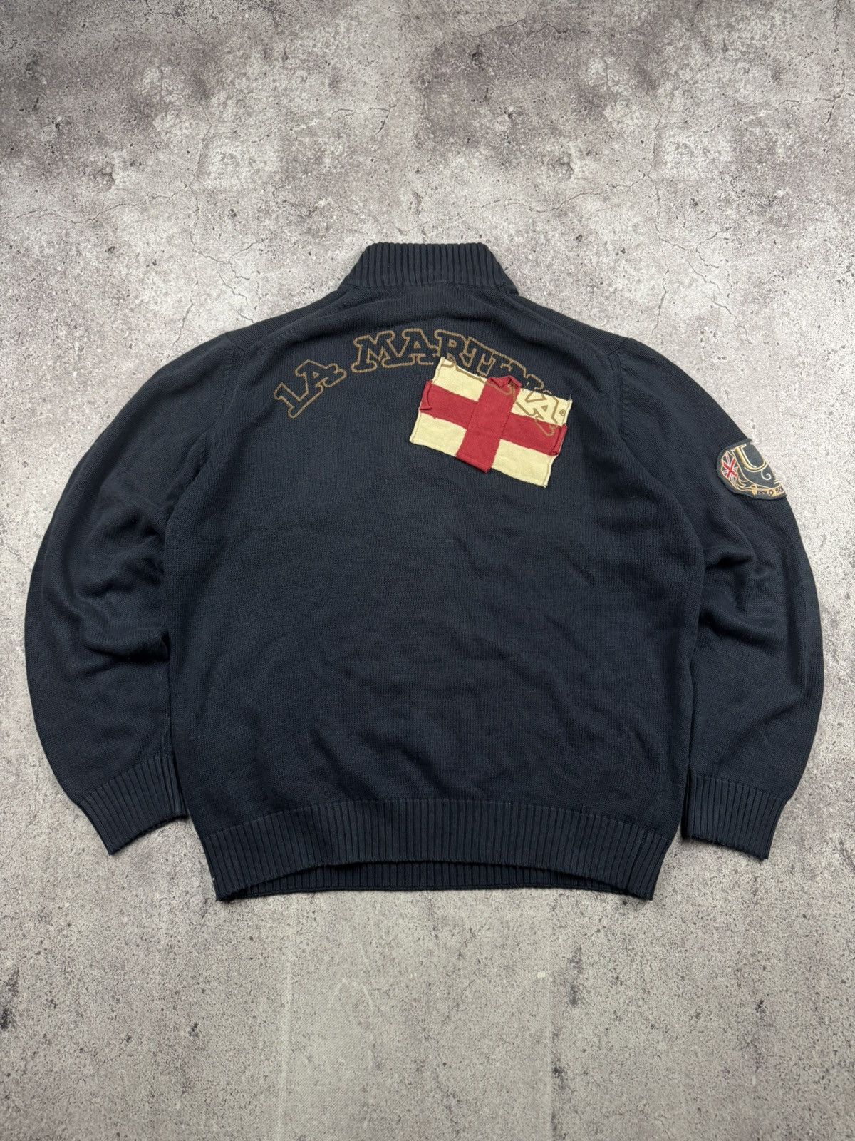 La Martina Vintage La Martina Buenos Aires Quarter 1/4Zip Sweatshirt Size US L / EU 52-54 / 3 - 1 Thumbnail