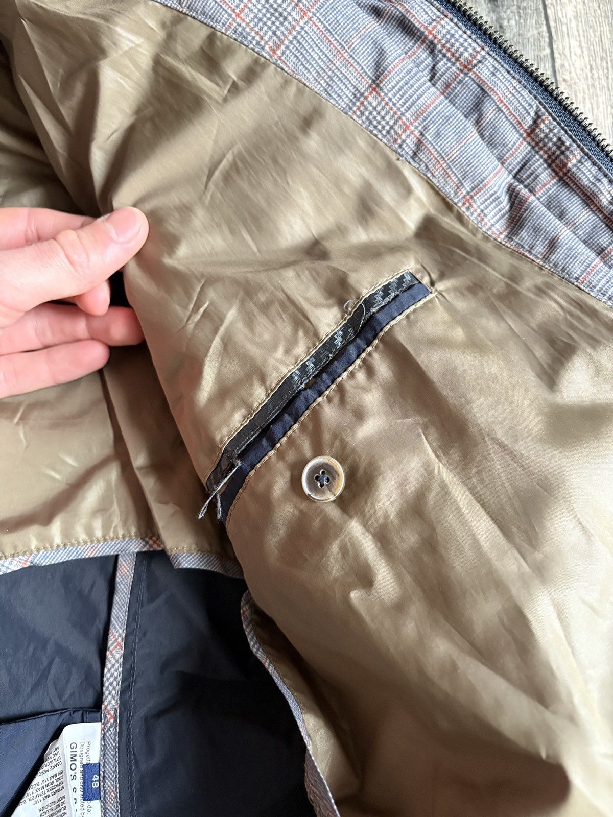 Gimo's Gimo's Men's Light Multi Pocket Italian Designer Jacket Size US M / EU 48-50 / 2 - 8 Thumbnail