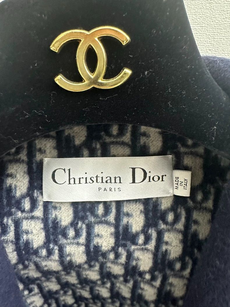 Dior Dior Navy Blue Cashmere Vest with Belt-2506 Size M / US 6-8 / IT 42-44 - 3 Thumbnail