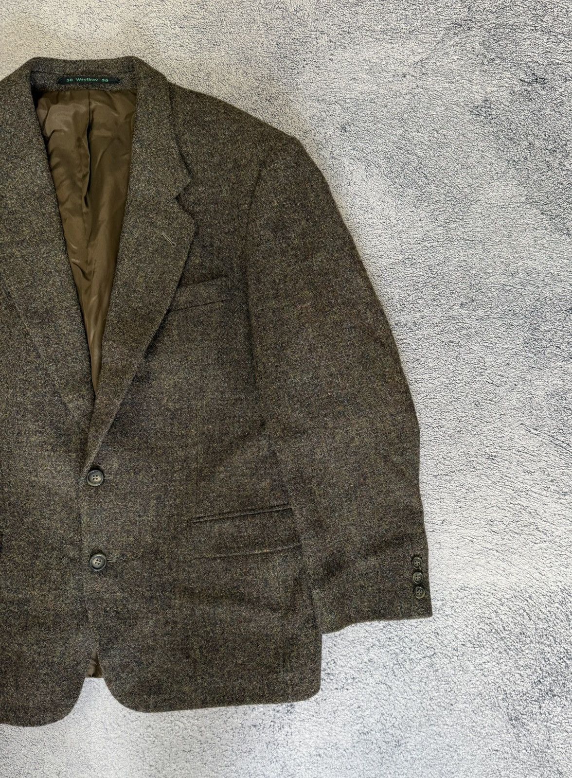 Harris Tweed Harris Tweed Men Blazer Jacket Westbury Wool Size50 Vintage Size 40R - 3 Thumbnail