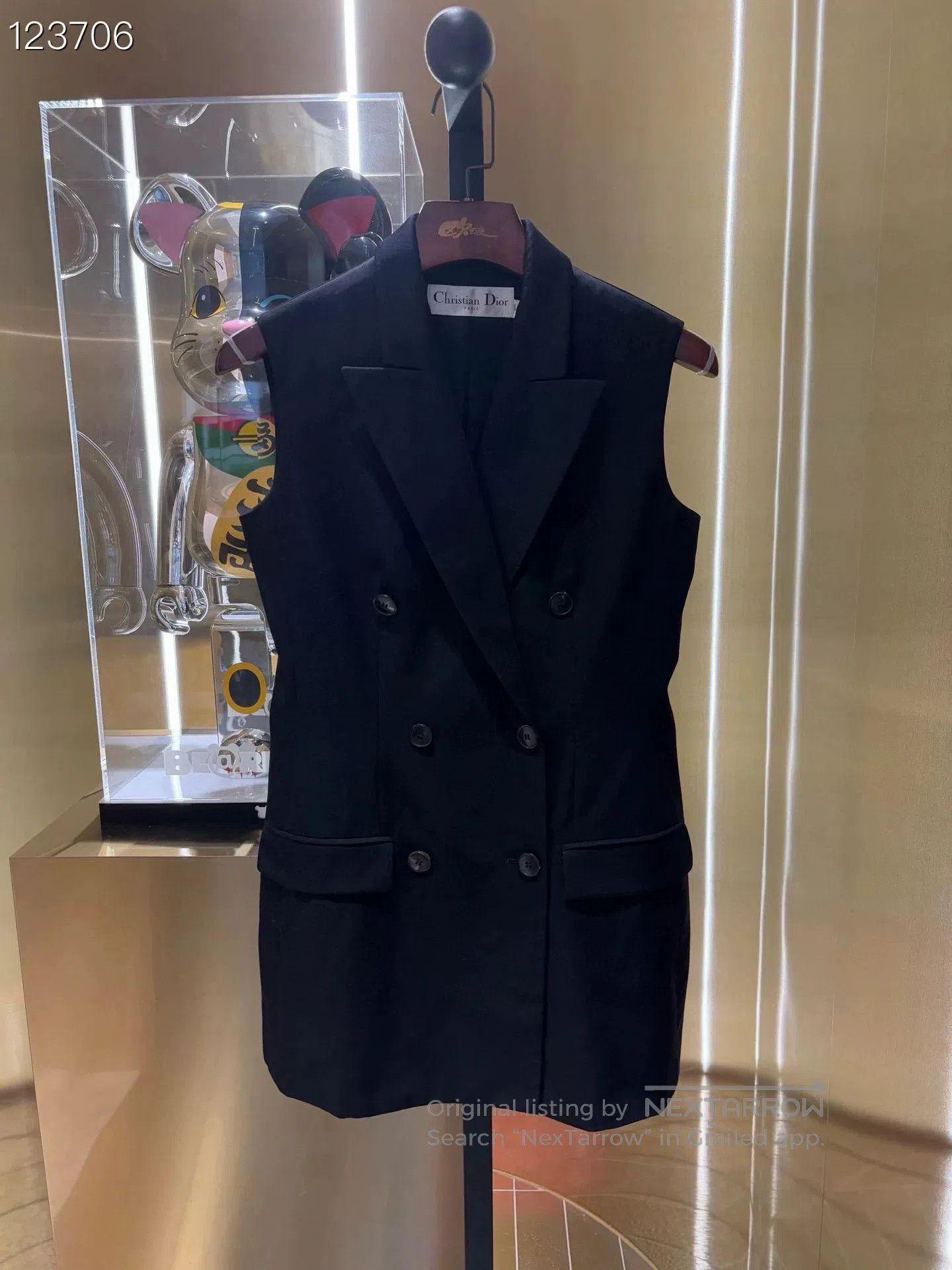 Dior Dior Black Wool Mid. Size S / US 4 / IT 40 - 1 Thumbnail