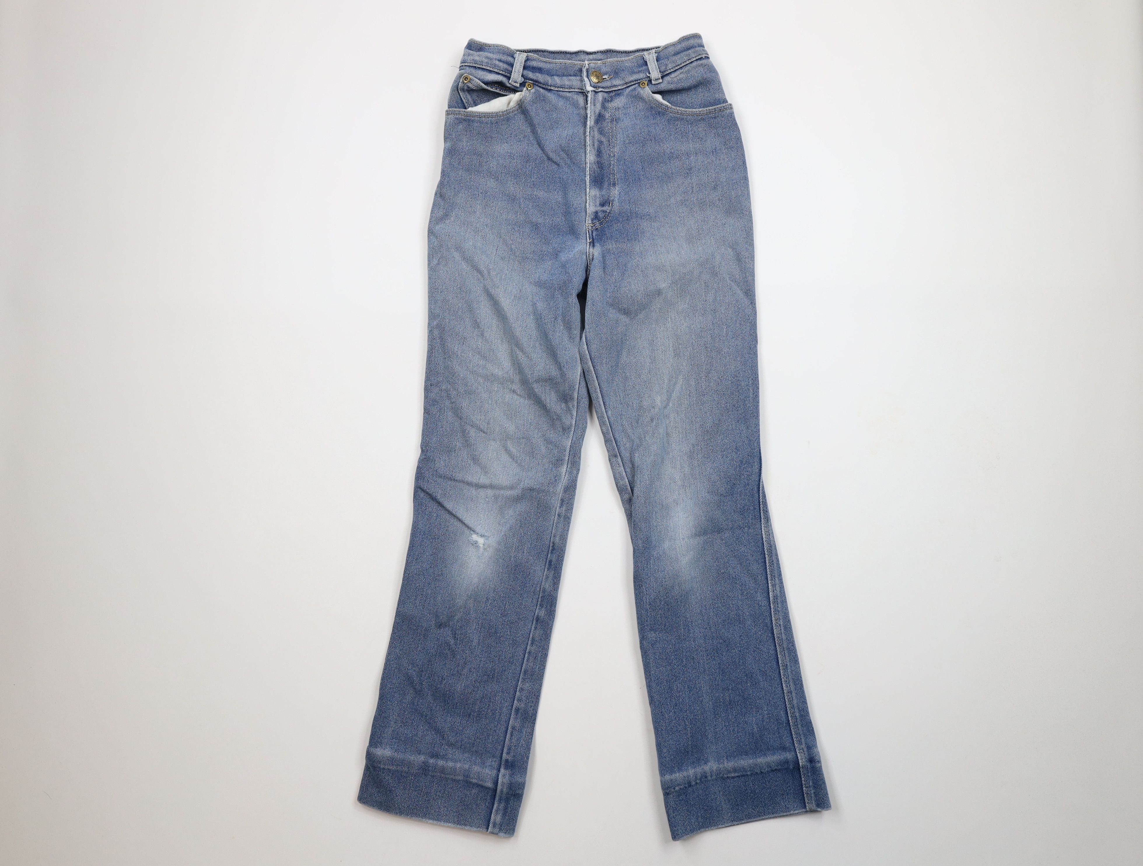 Vintage Vintage 90s Streetwear Babydoll Flared Denim Jeans Blue Size 24" / US 00 / IT 34 - 1 Thumbnail