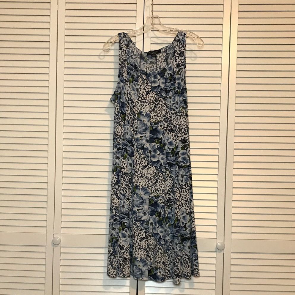 Other Perceptions New York Floral Scoop Neck A-line Midi Dress L Size L / US 10 / IT 46 - 1 Thumbnail