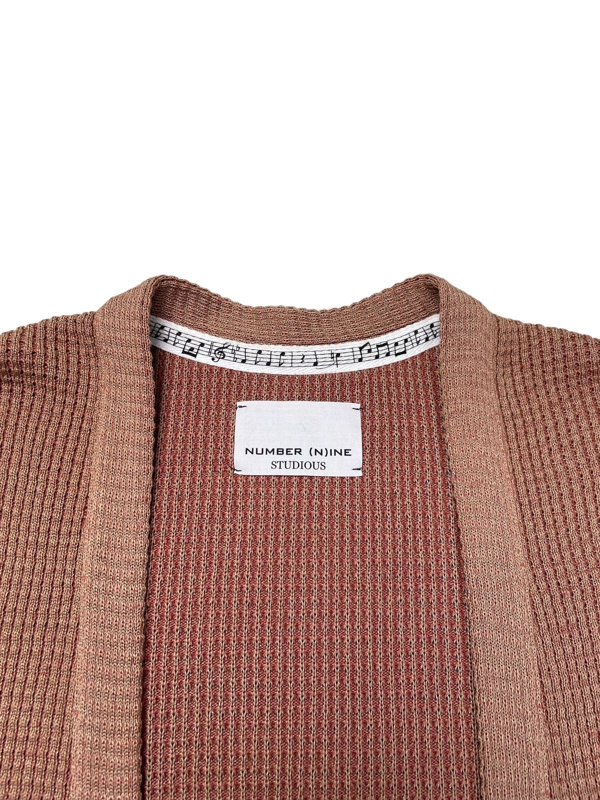 Number (N)ine Number (N)ine Studious Waffle Knit Cardigan Size US S / EU 44-46 / 1 - 3 Thumbnail
